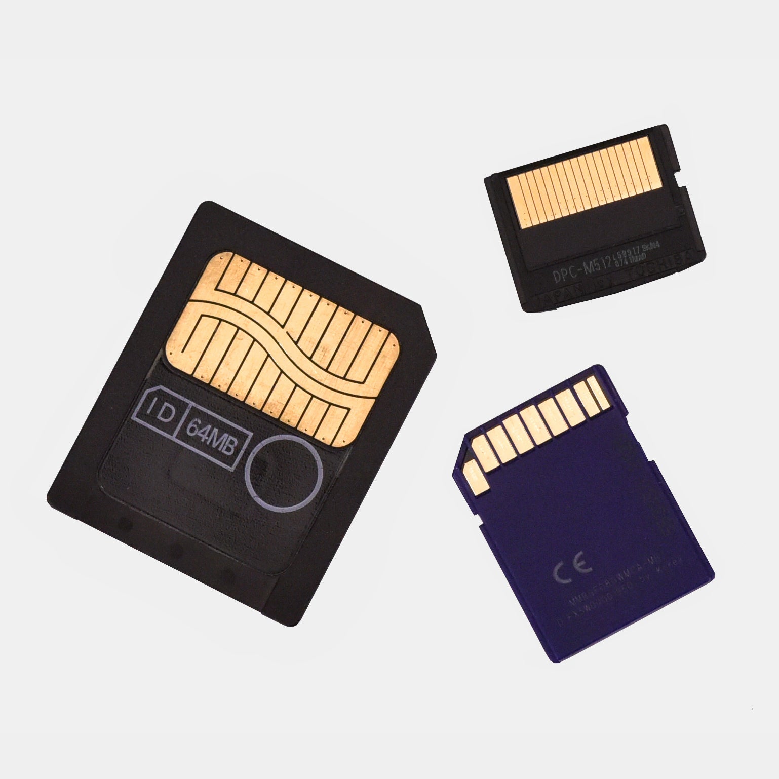 Early 2000s memory cards for digital cameras