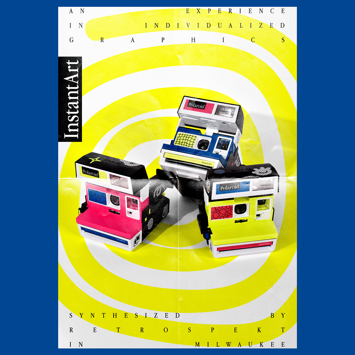 The InstantArt collection sitting together against a minimalist background.