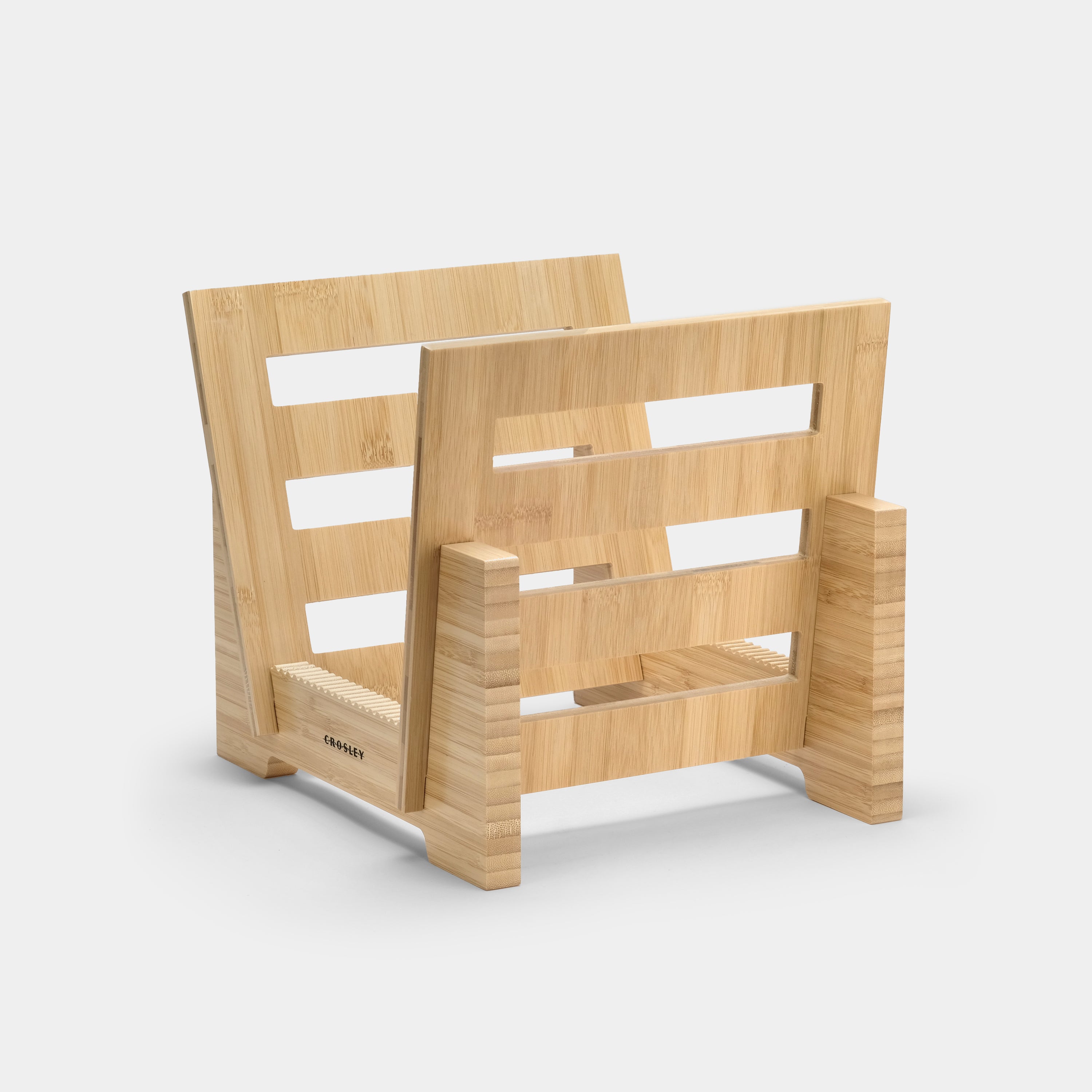 Crosley Record Storage Display Stand - Light Bamboo