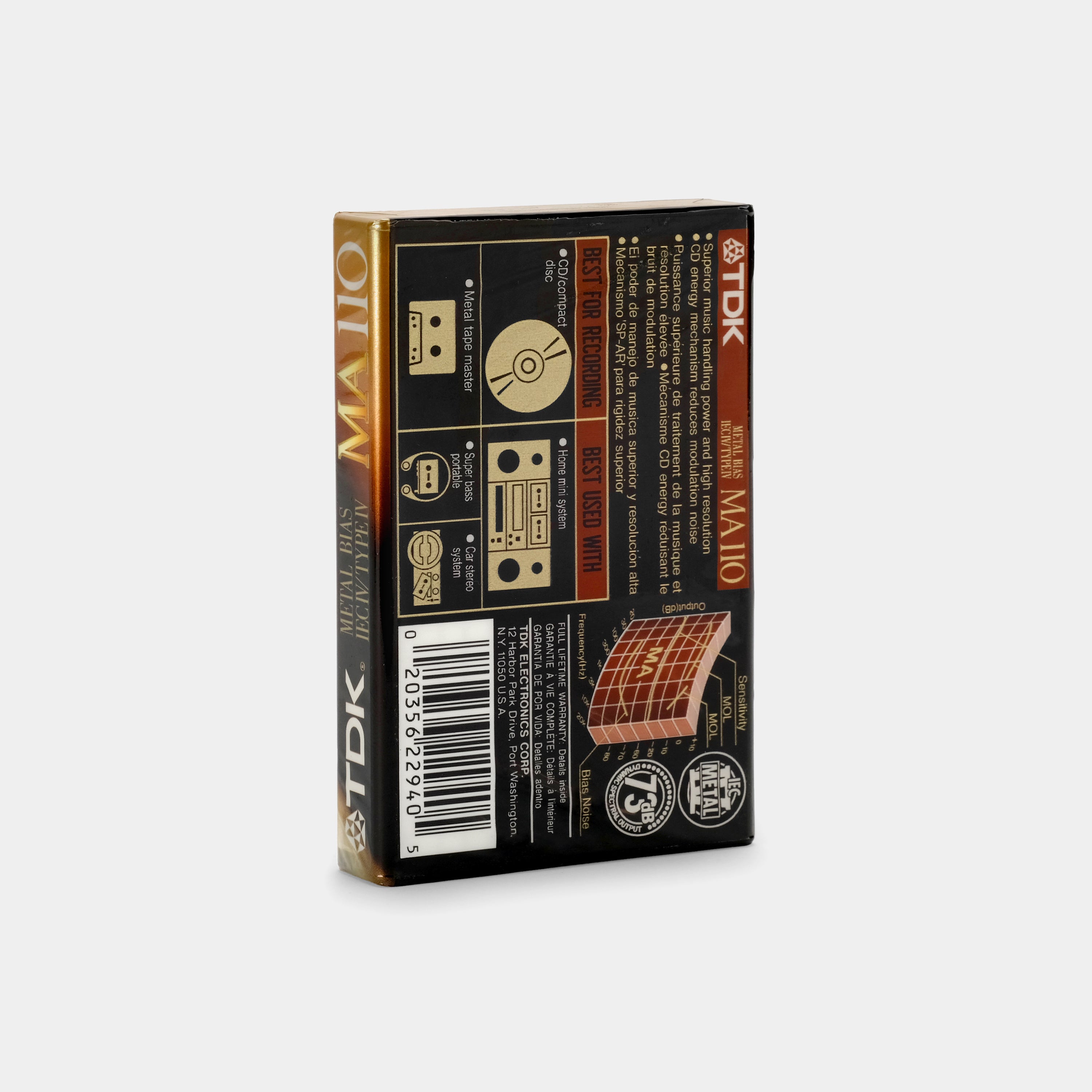 TDK MA 110 Type IV 110 Min Blank Cassette Tape