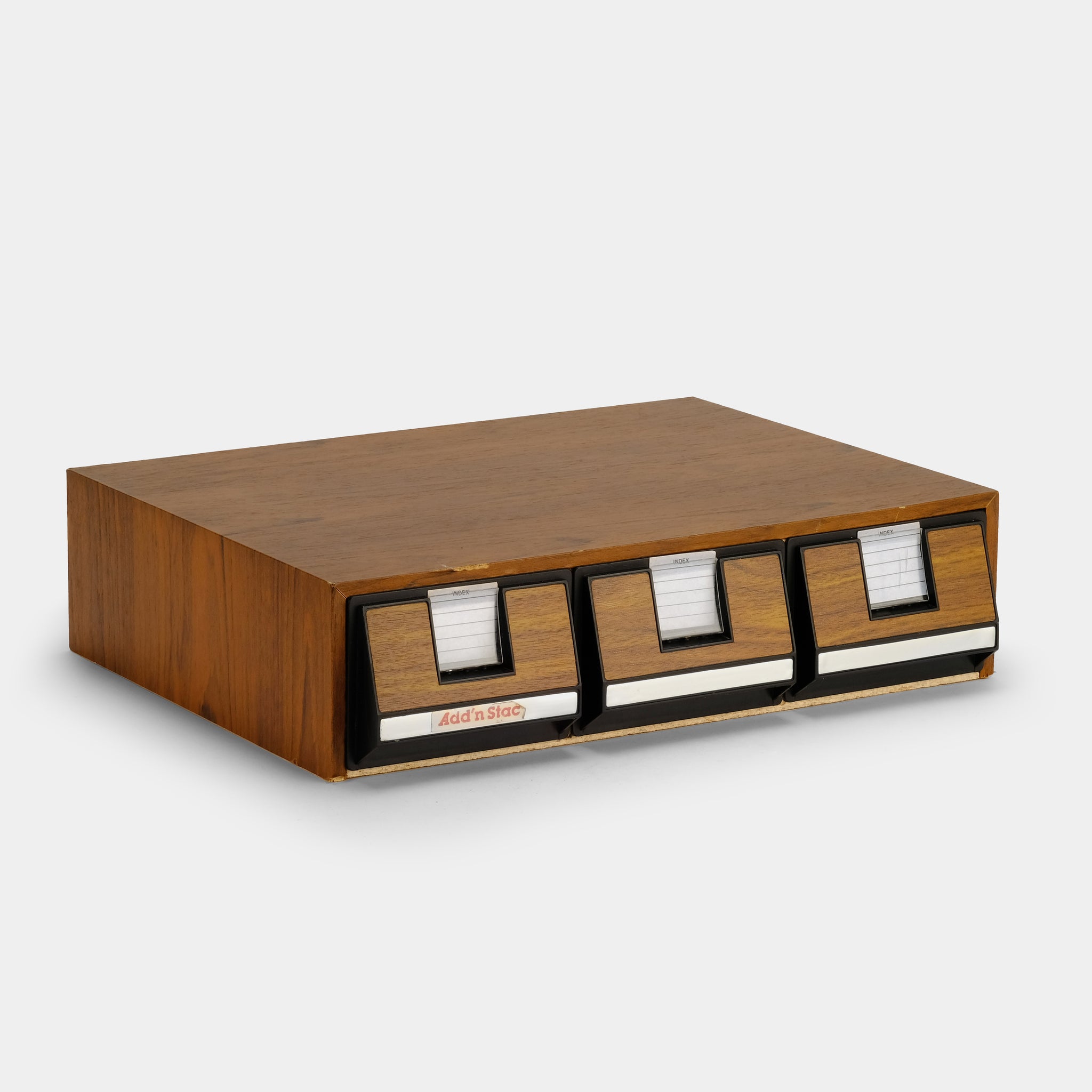Wood Cassette Tape Storage Drawers