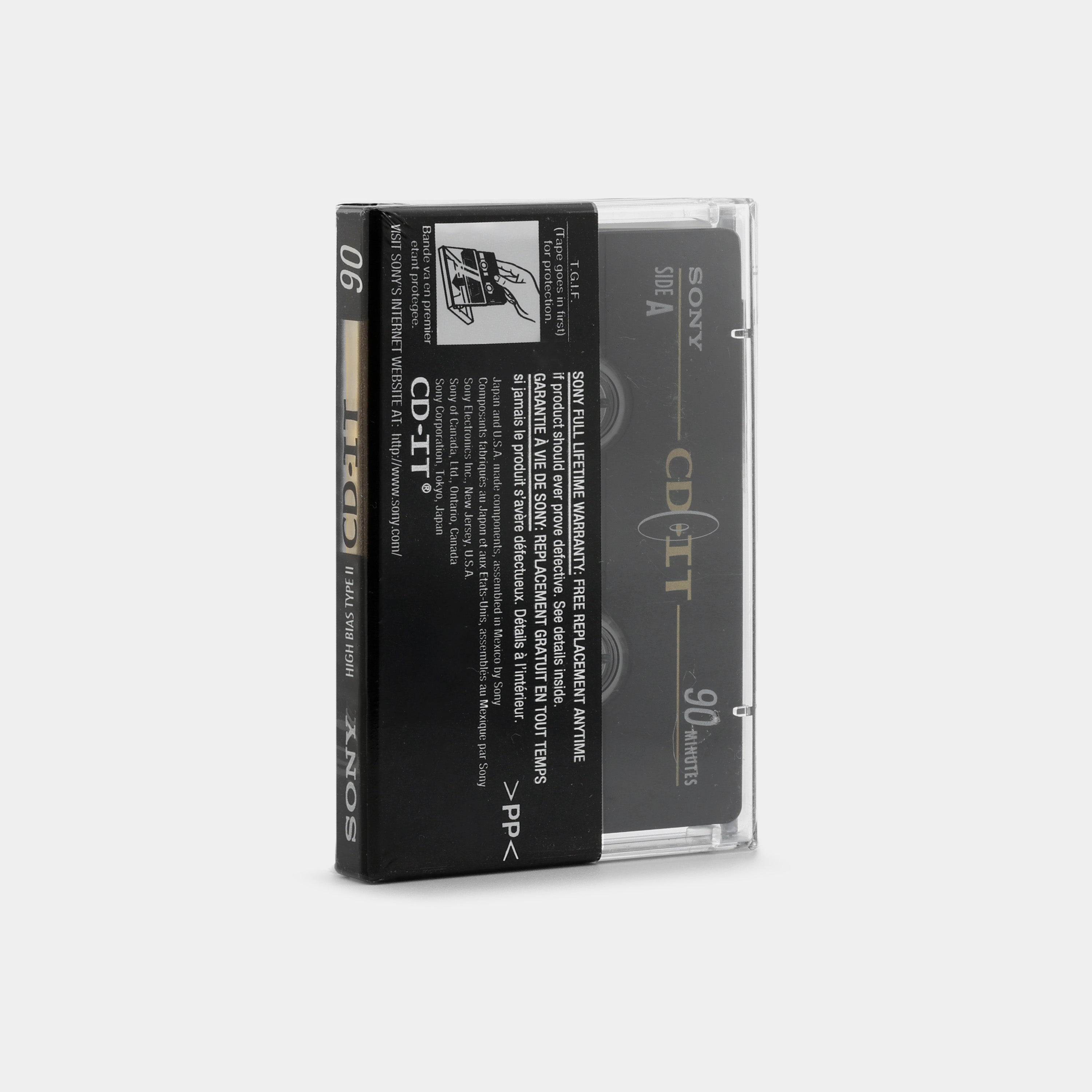 Sony CD-IT Type II 90 Min Slim Case Blank Recordable Cassette Tape