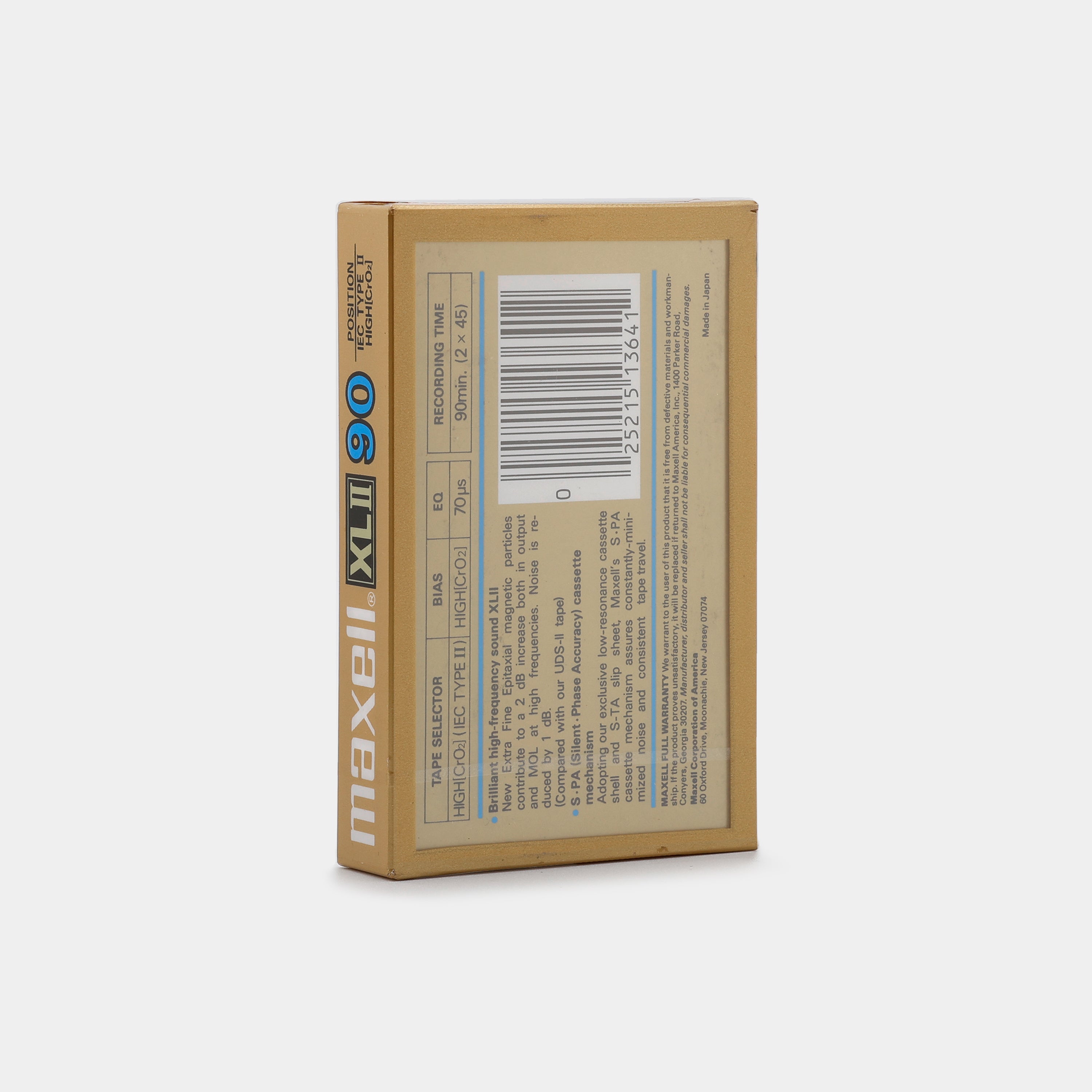 Maxell XLII 90 Type II 90 Min Blank Cassette Tape