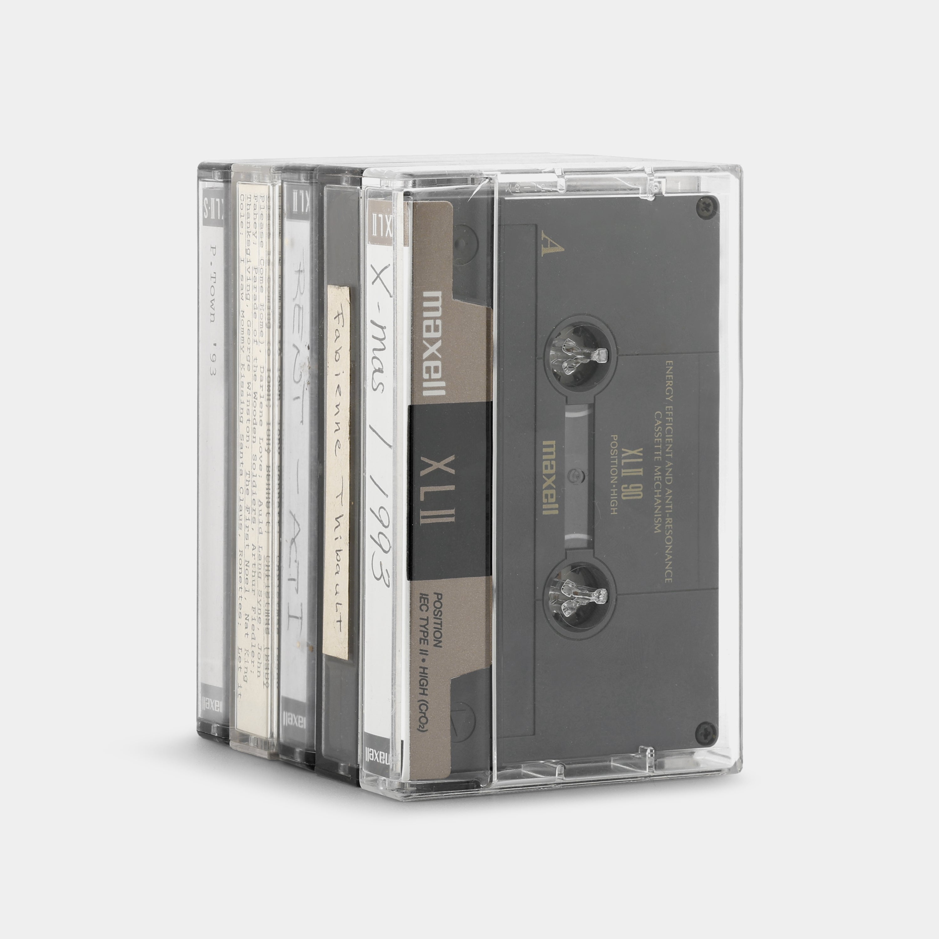 Lot of 5 Miscellaneous Type II Pre-Recorded Cassette Tapes