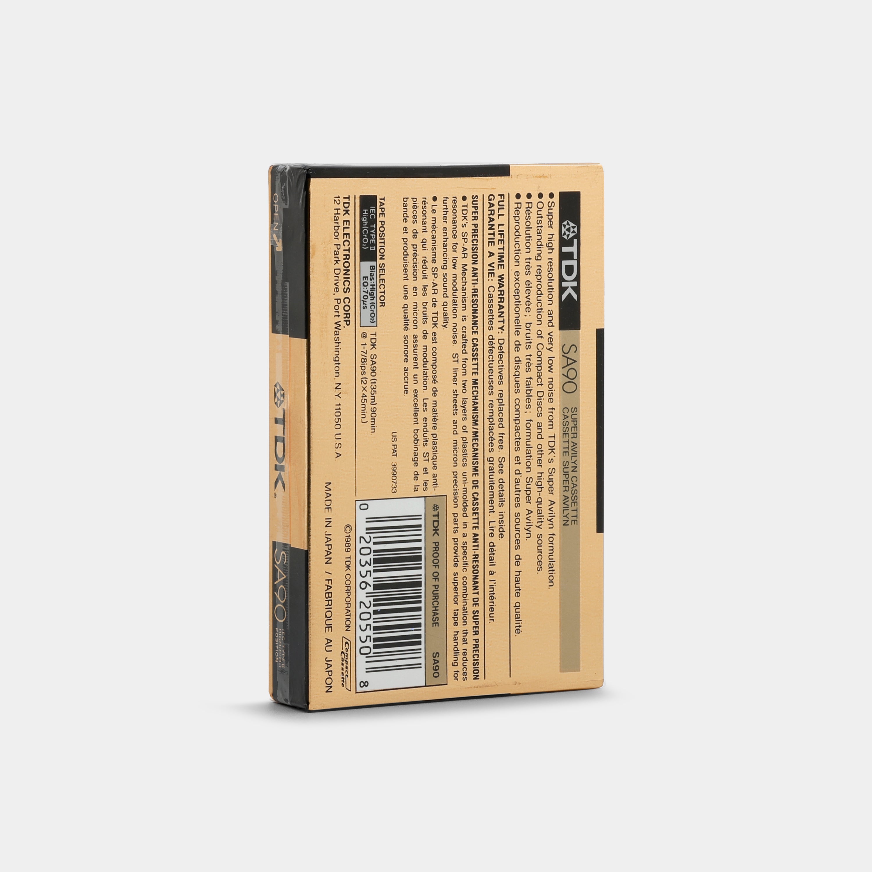TDK SA90 Type II 90 Min Blank Cassette Tape