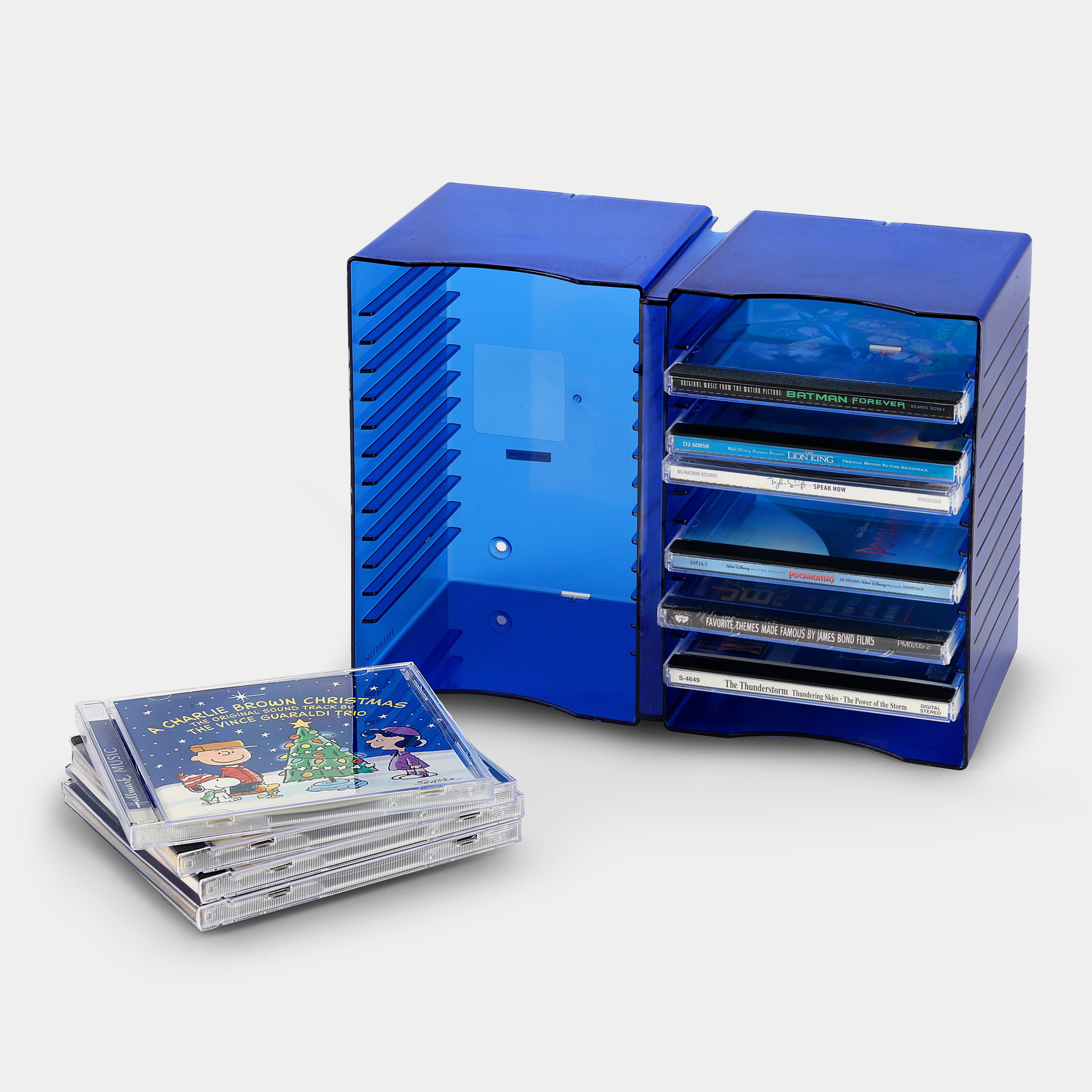 Atlantic Clear Blue CD Storage Rack for 24 CDs