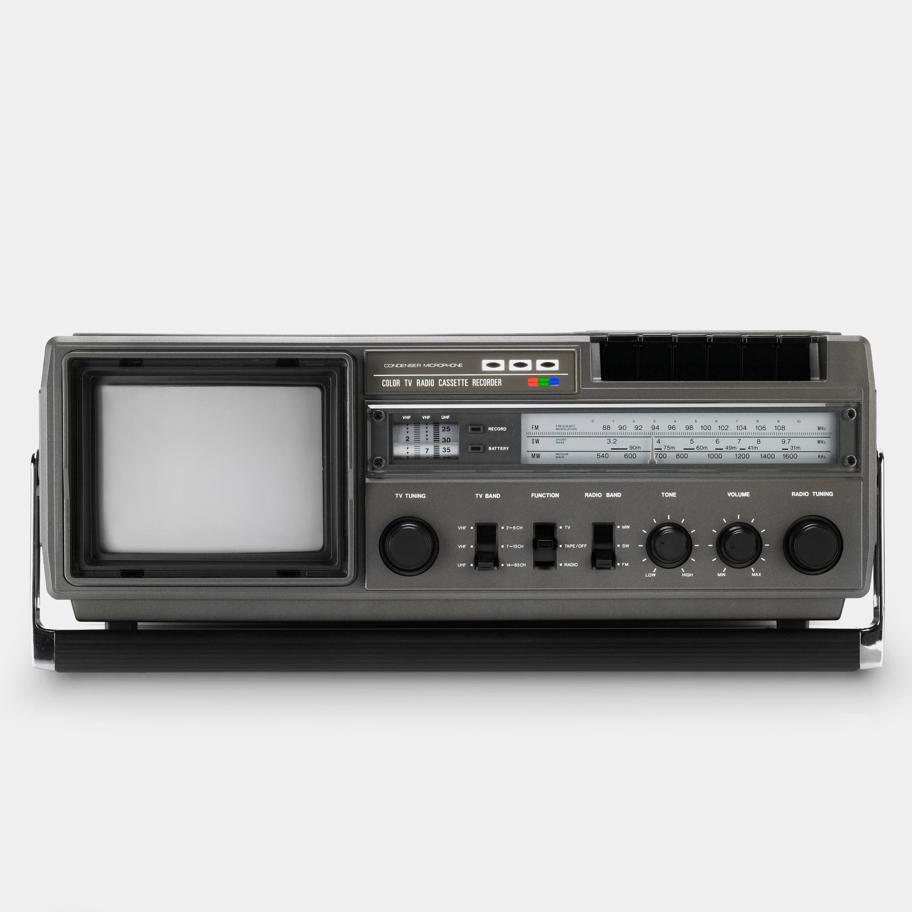 Broksonic by Otake CCIRT-3627 5.5 Inch Color TV with MW/FM/SW Radio and Cassette Recorder (New Old Stock)