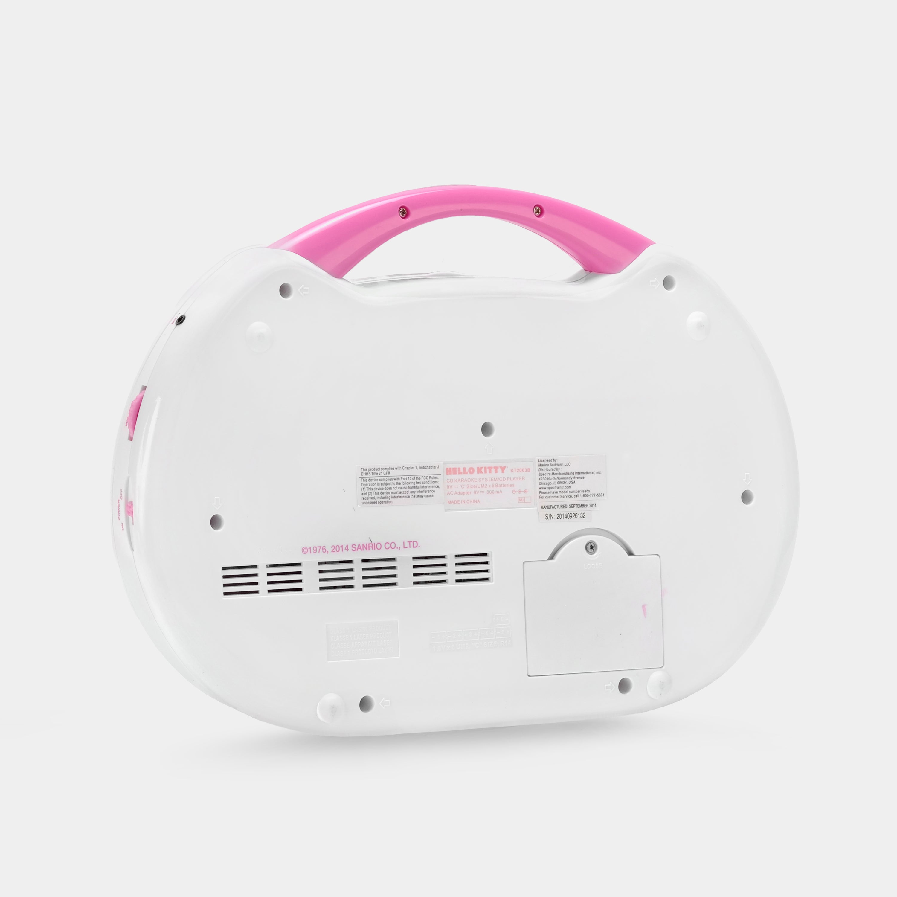 Hello Kitty KT2003B CD Karaoke System/CD Player