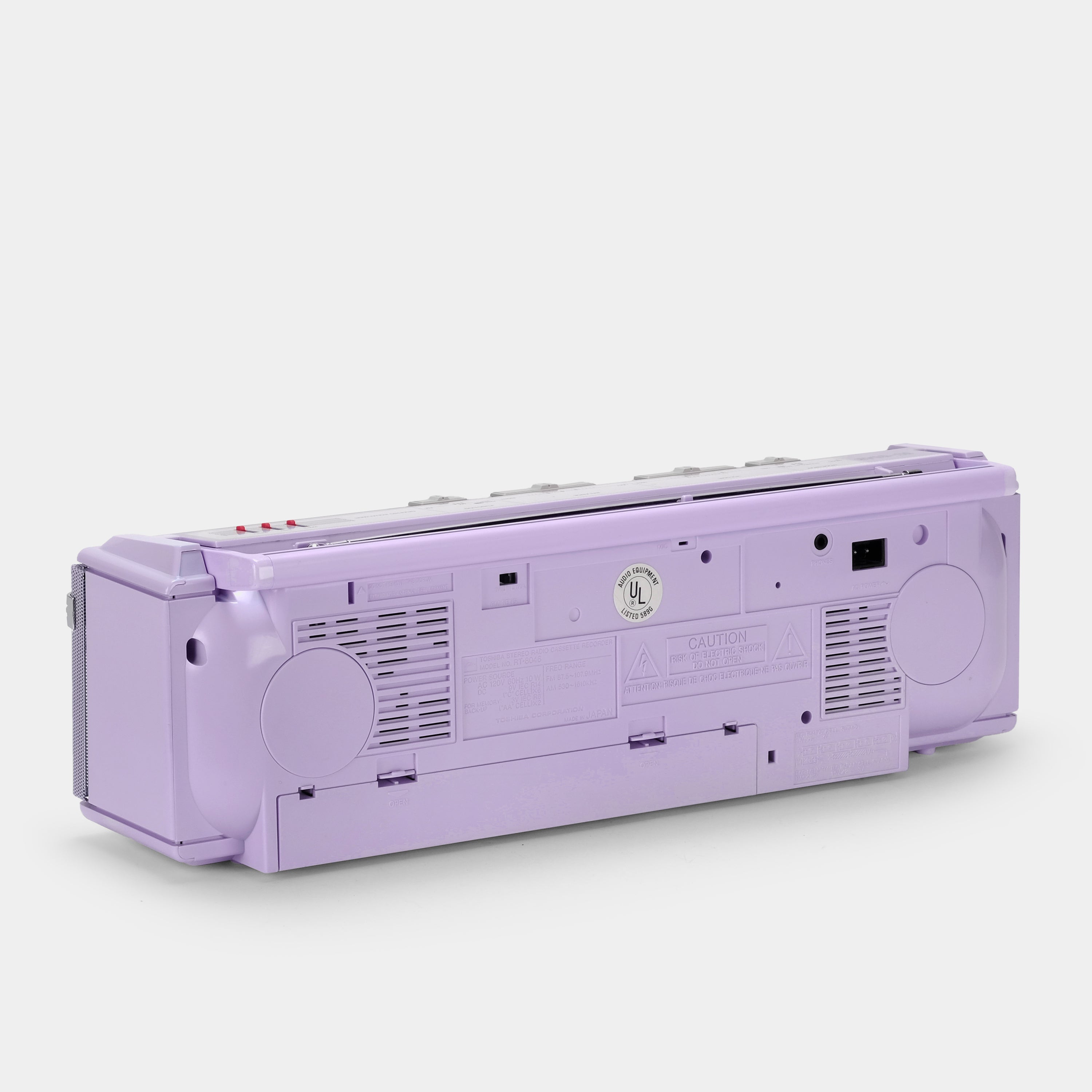 Toshiba RT-8046 AM/FM Stereo Lilac Boombox Cassette Recorder and Player
