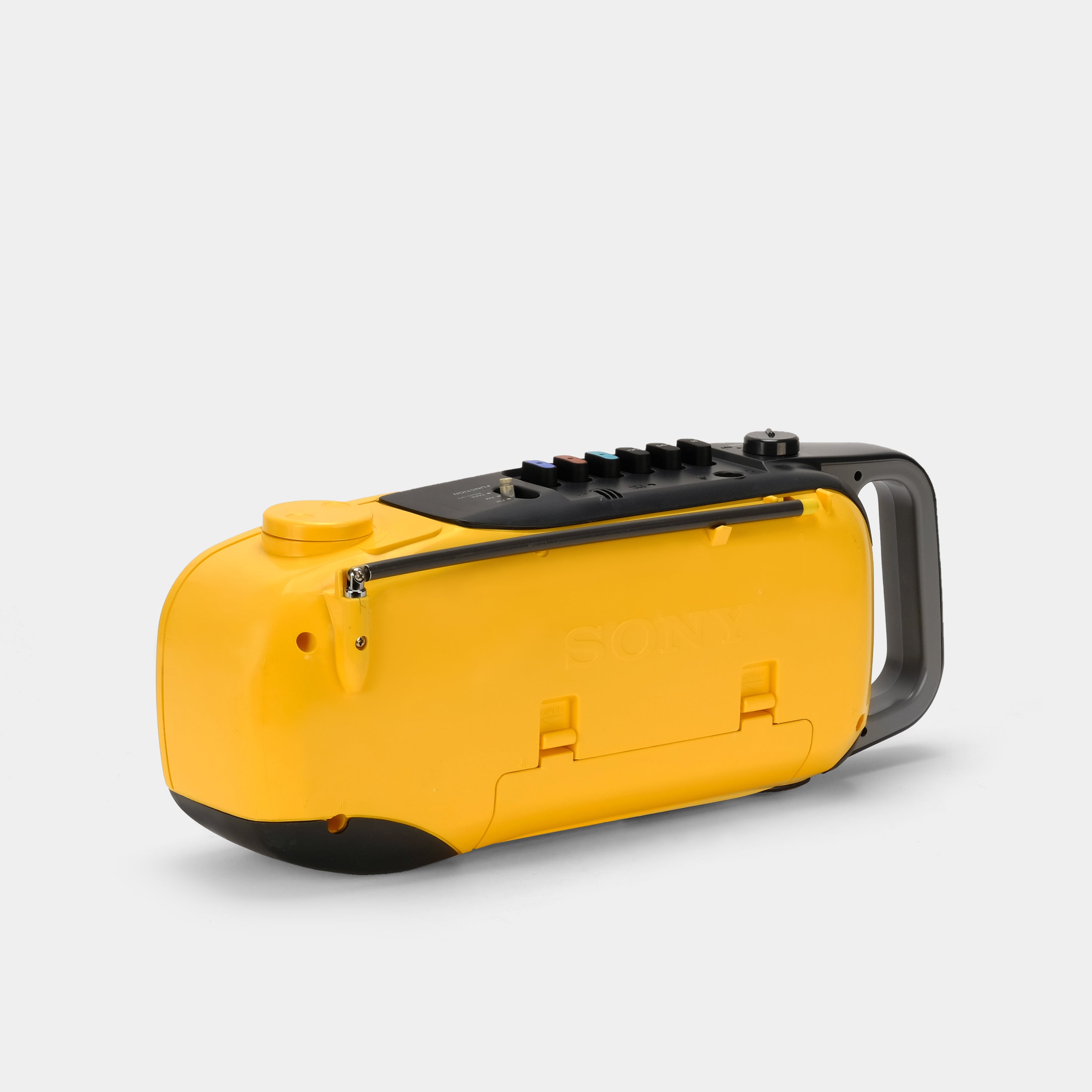 Sony Sports CFM-101 AM/FM Yellow Boombox Cassette Recorder and Player