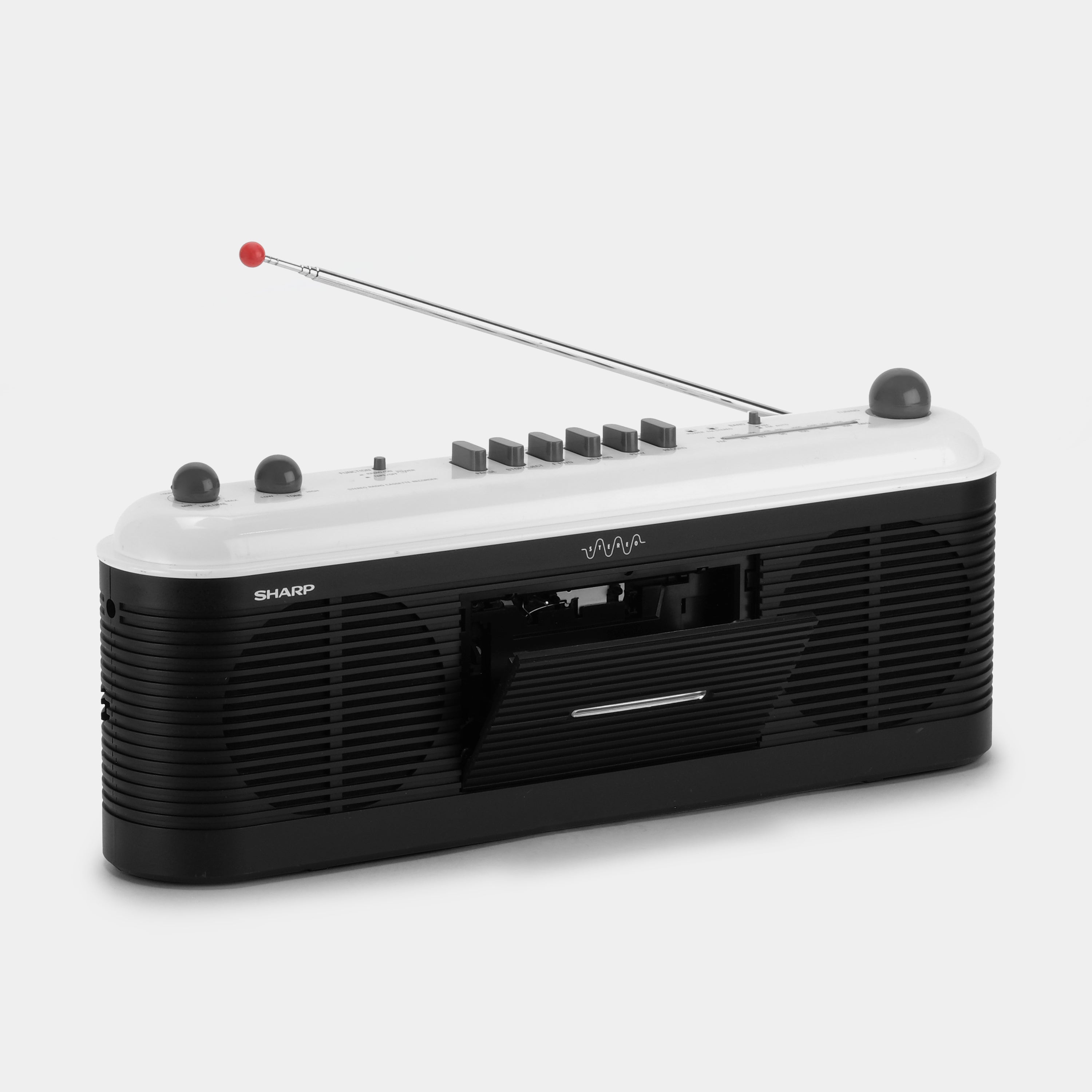 Sharp QT-F40 AM/FM Stereo Boombox Cassette Recorder and Player