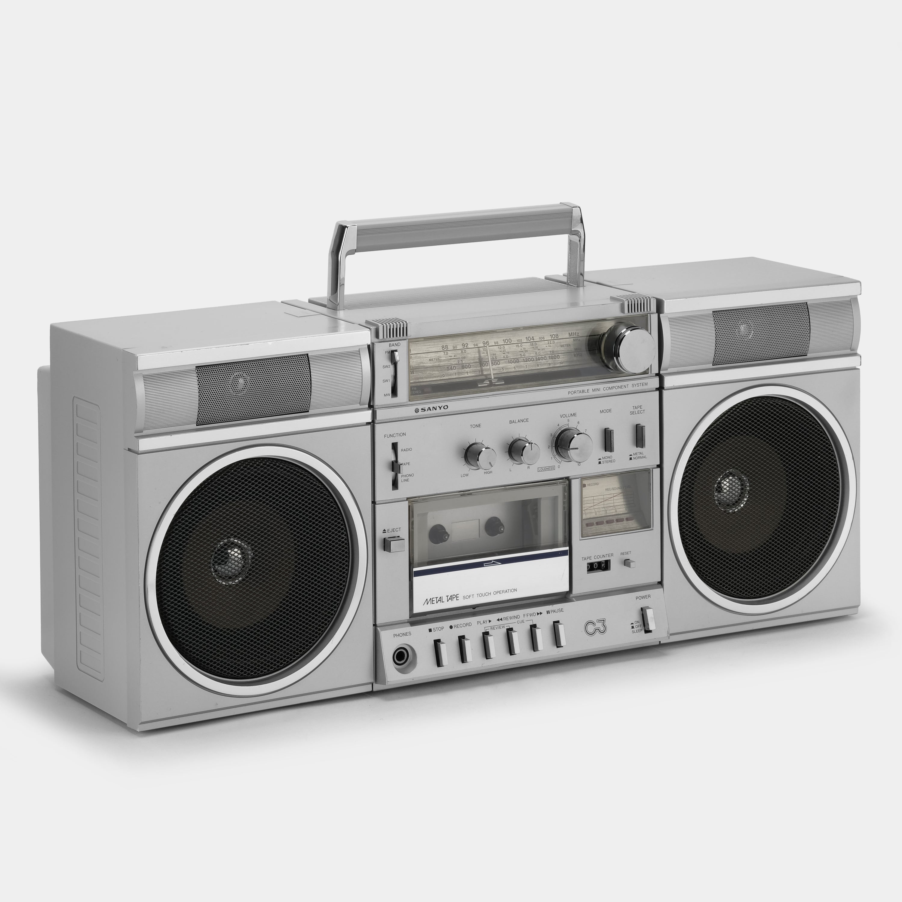 Sanyo C3 Portable Mini Component System Boombox