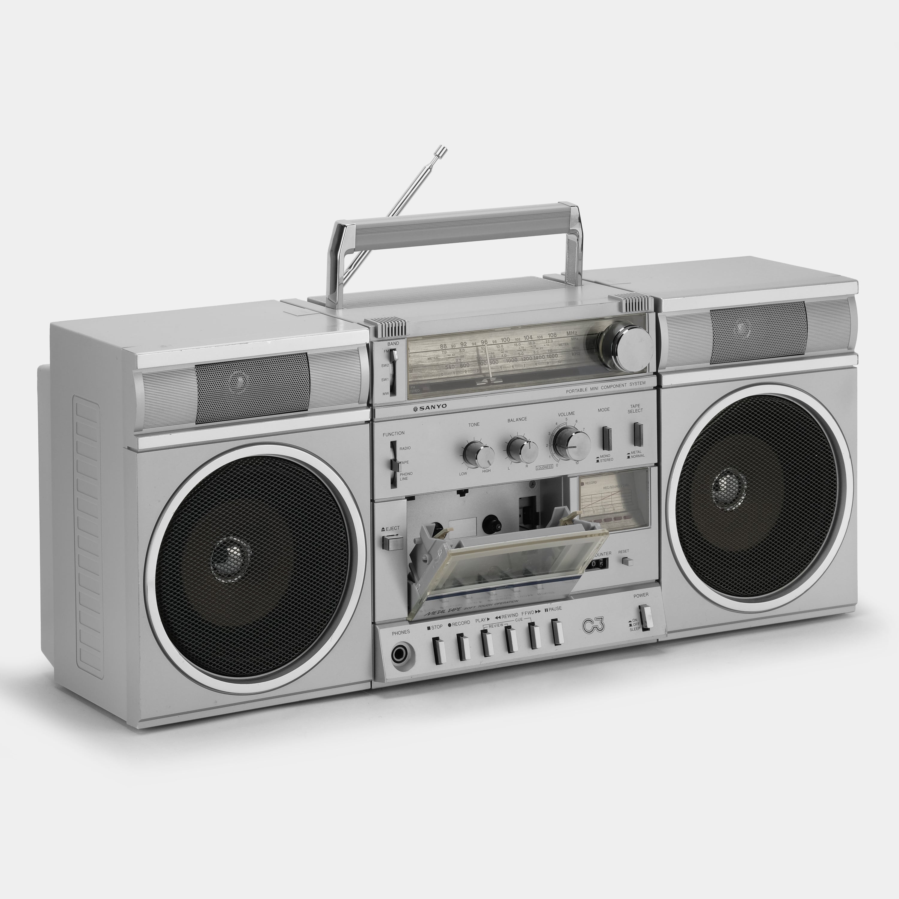 Sanyo C3 Portable Mini Component System Boombox