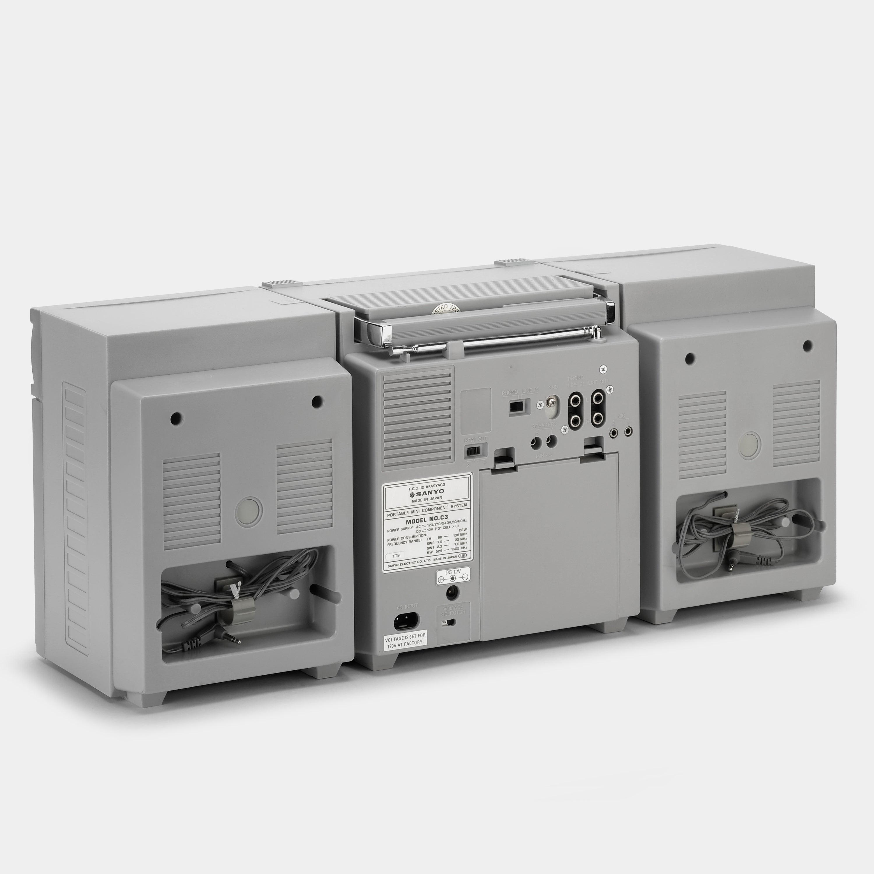 Sanyo C3 Portable Mini Component System Boombox