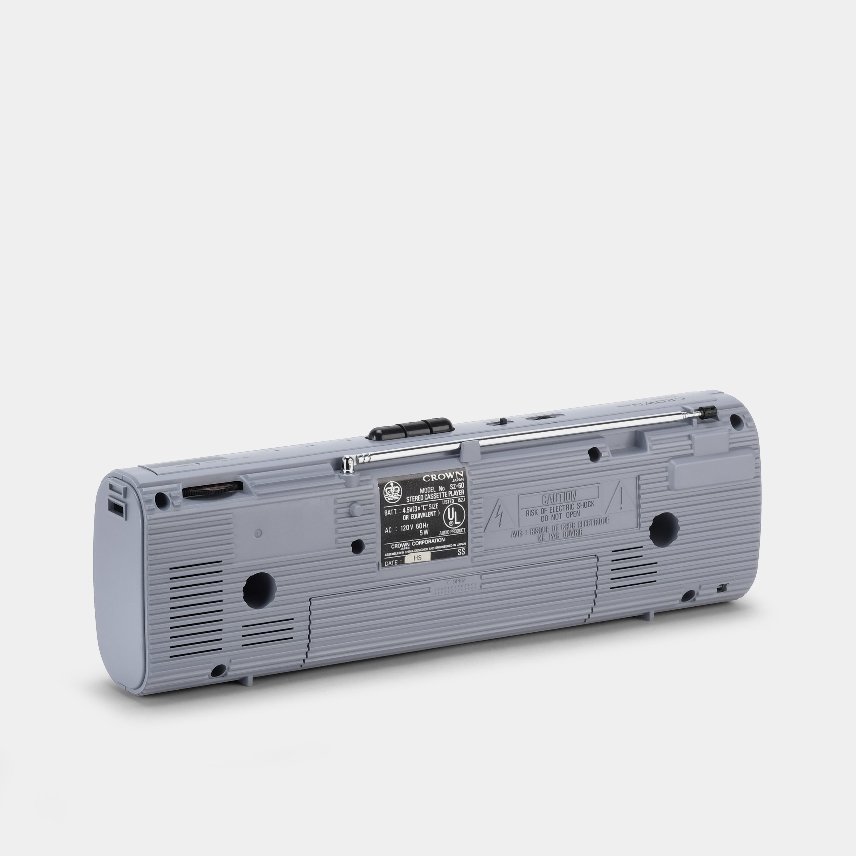 Crown Japan SZ-60 AM/FM Stereo Boombox Cassette Player