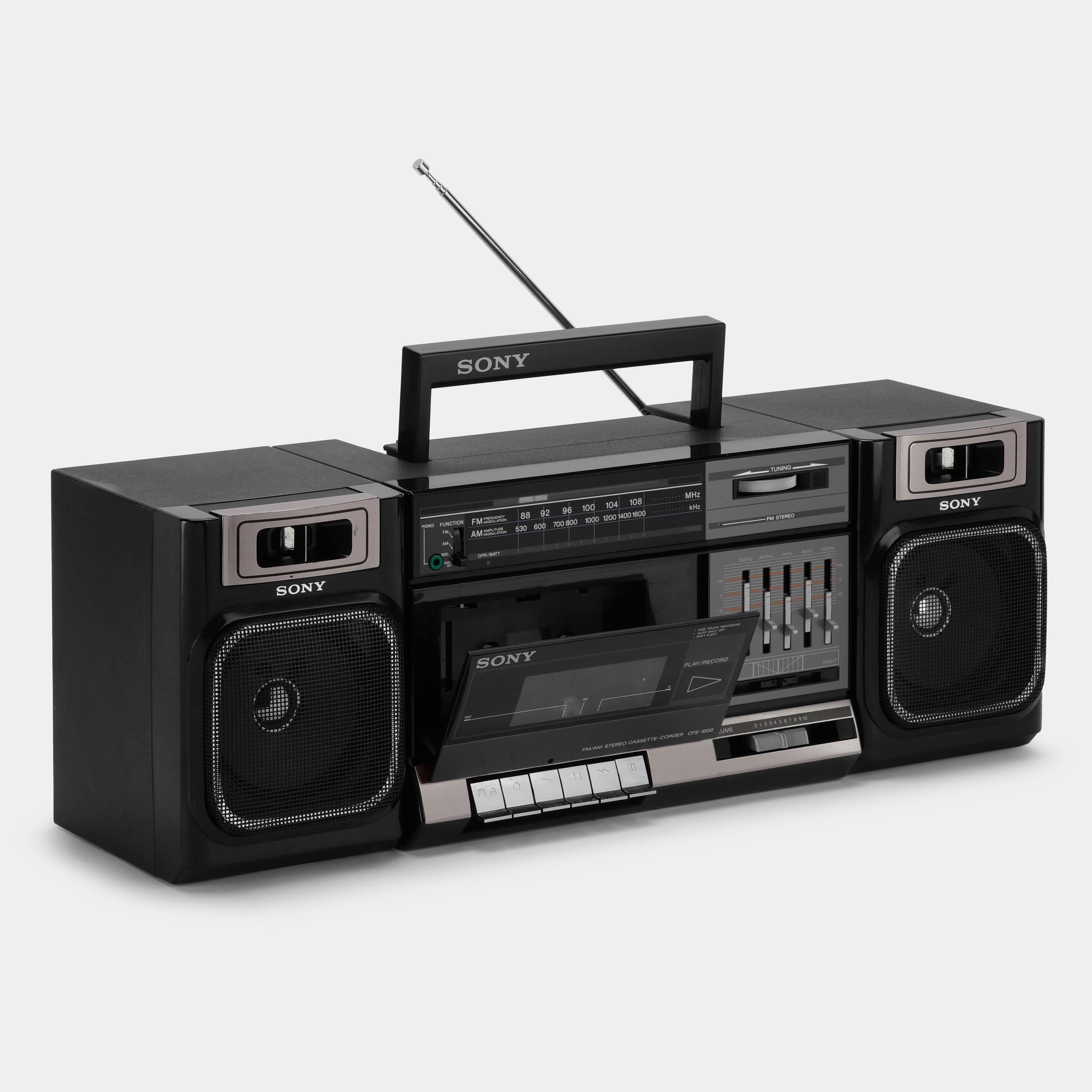 Sony CFS-1000 AM/FM Stereo Boombox Cassette Recorder and Player
