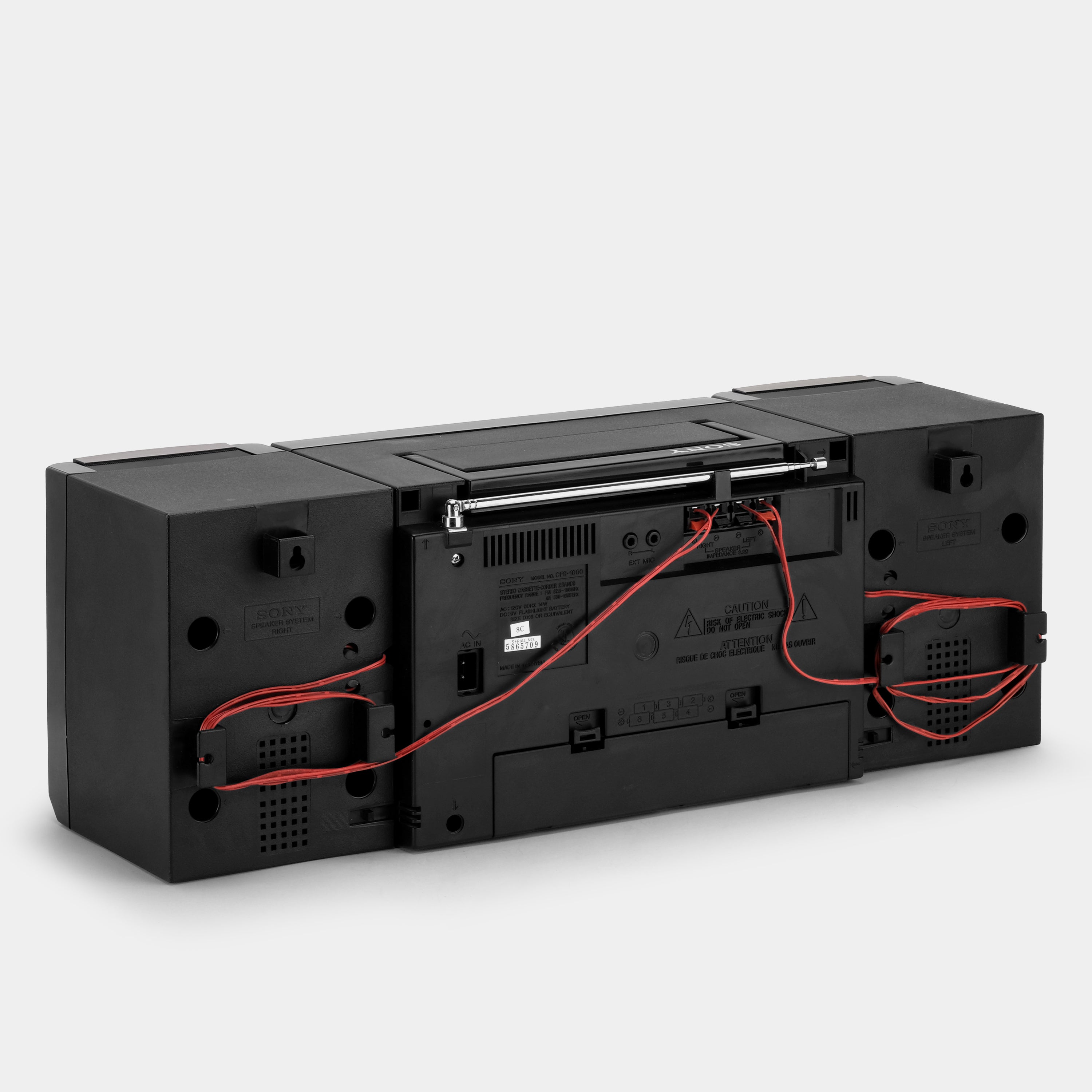 Sony CFS-1000 AM/FM Stereo Boombox Cassette Recorder and Player