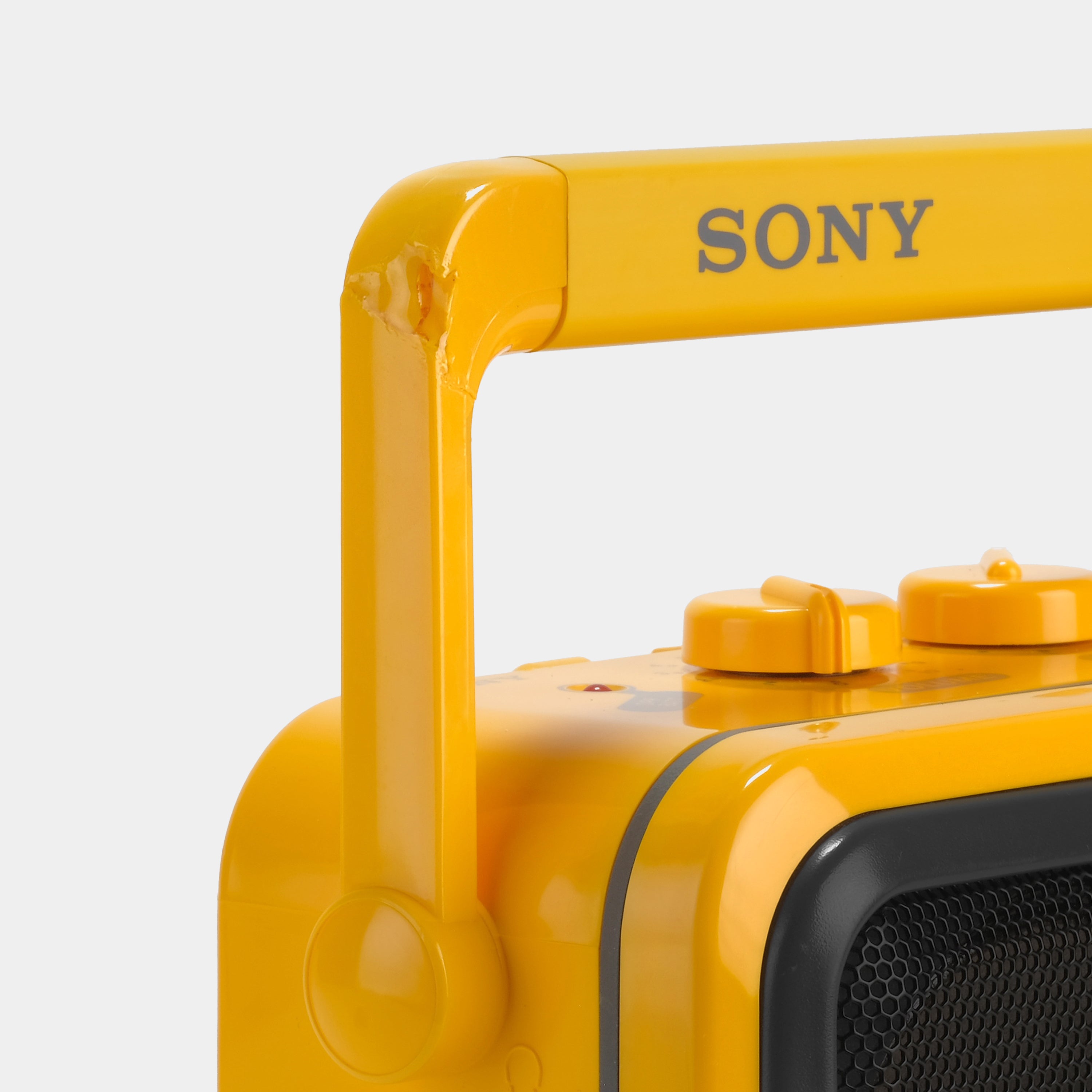 Sony Sports CFS-950 AM/FM Yellow Stereo Cassette-Corder Boombox
