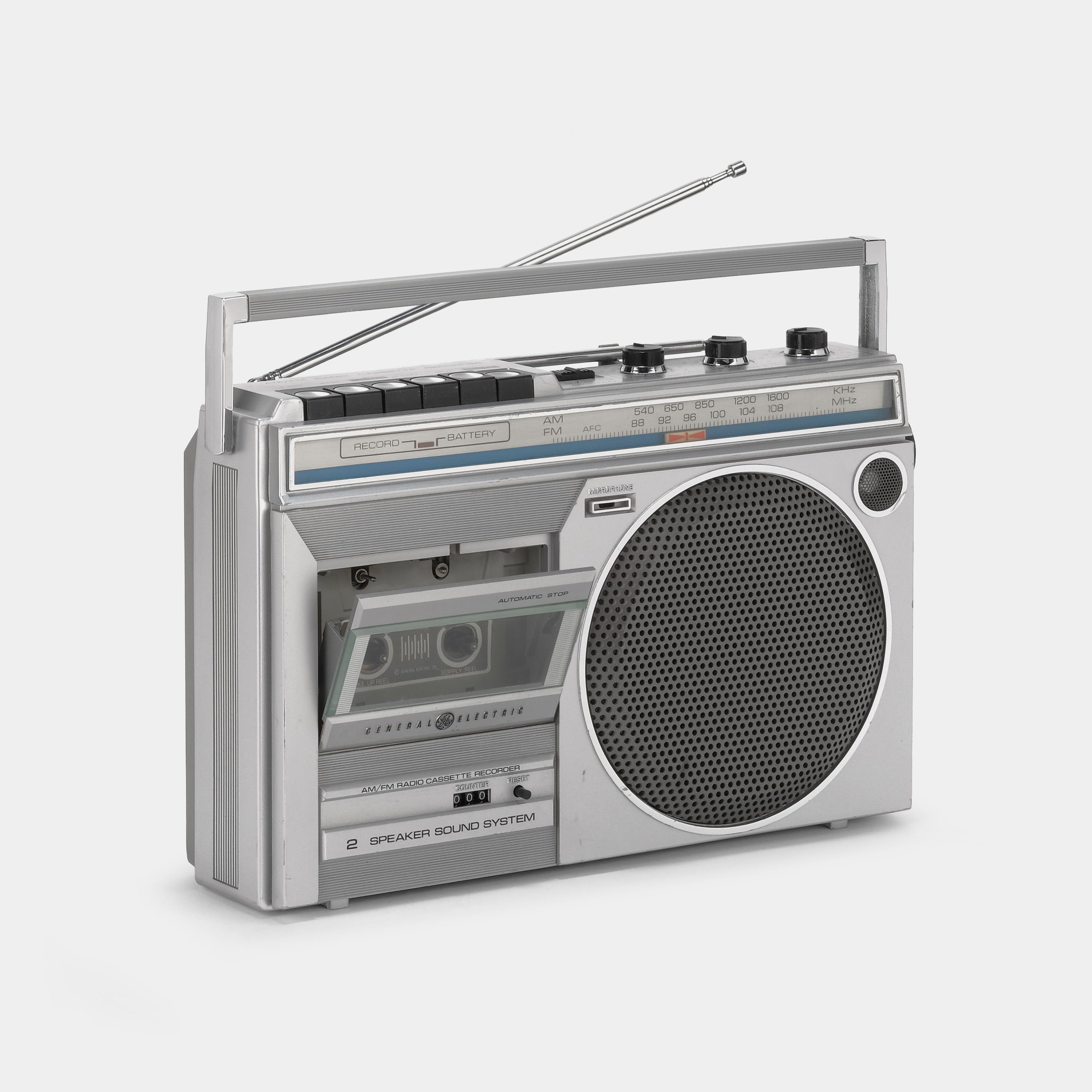 General Electric Model 3-5246A AM/FM Boombox Cassette Recorder and Player