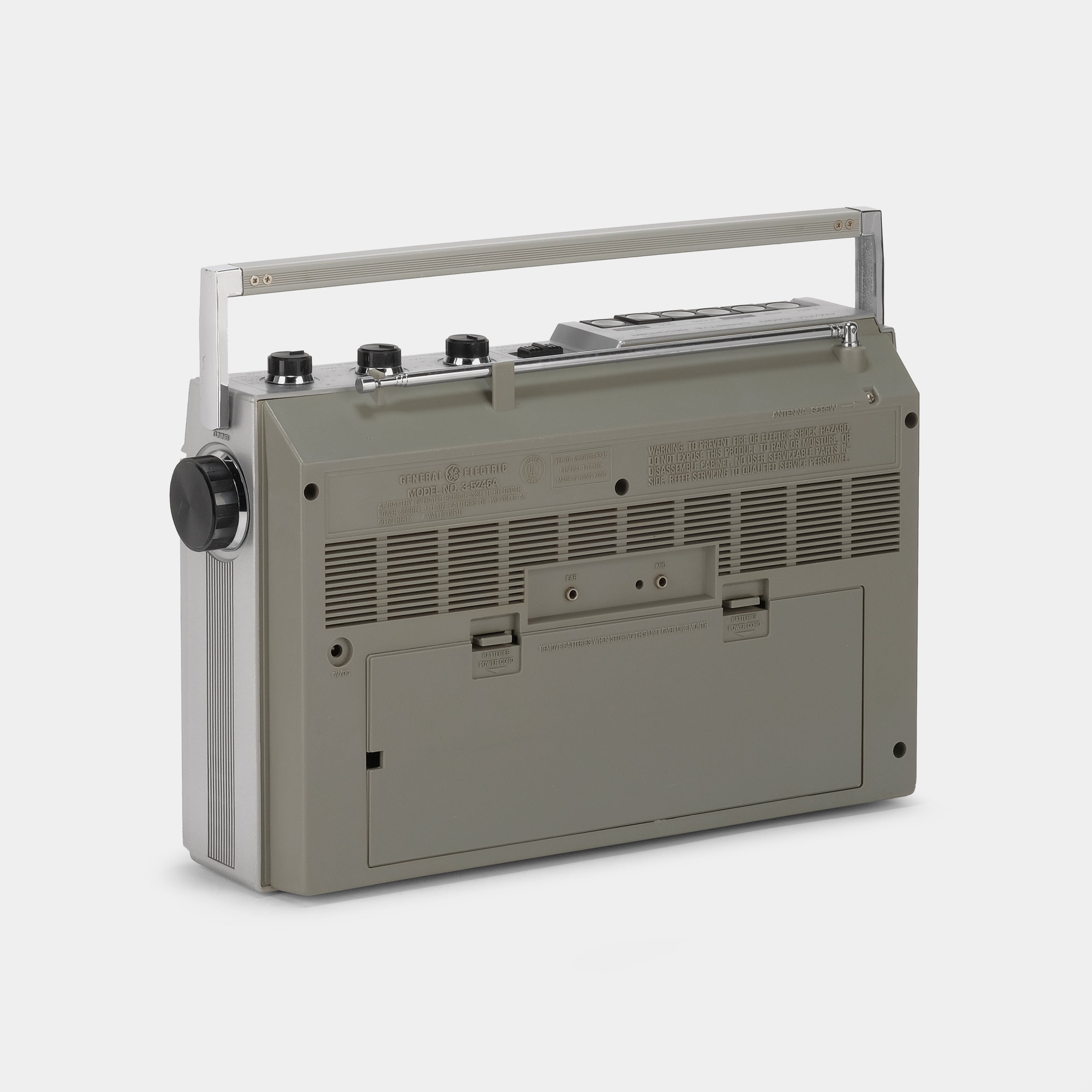 General Electric Model 3-5246A AM/FM Boombox Cassette Recorder and Player