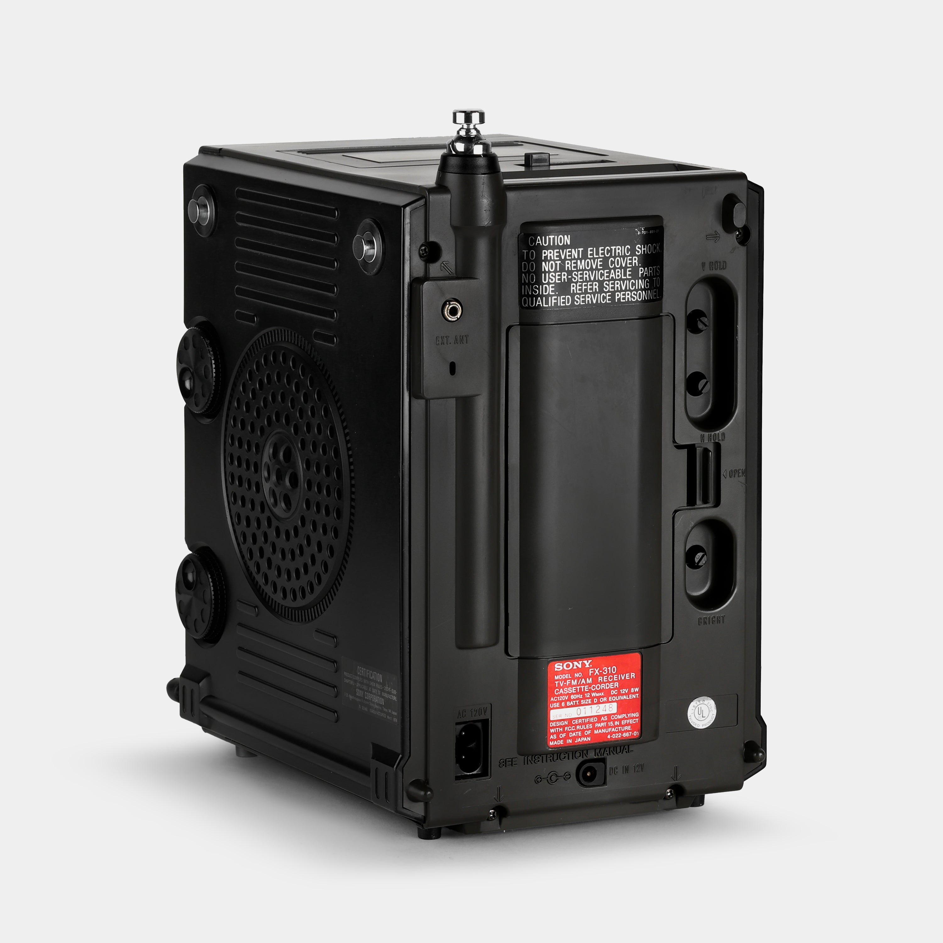 Sony FX-310 TV with AM/FM Radio and Cassette Recorder