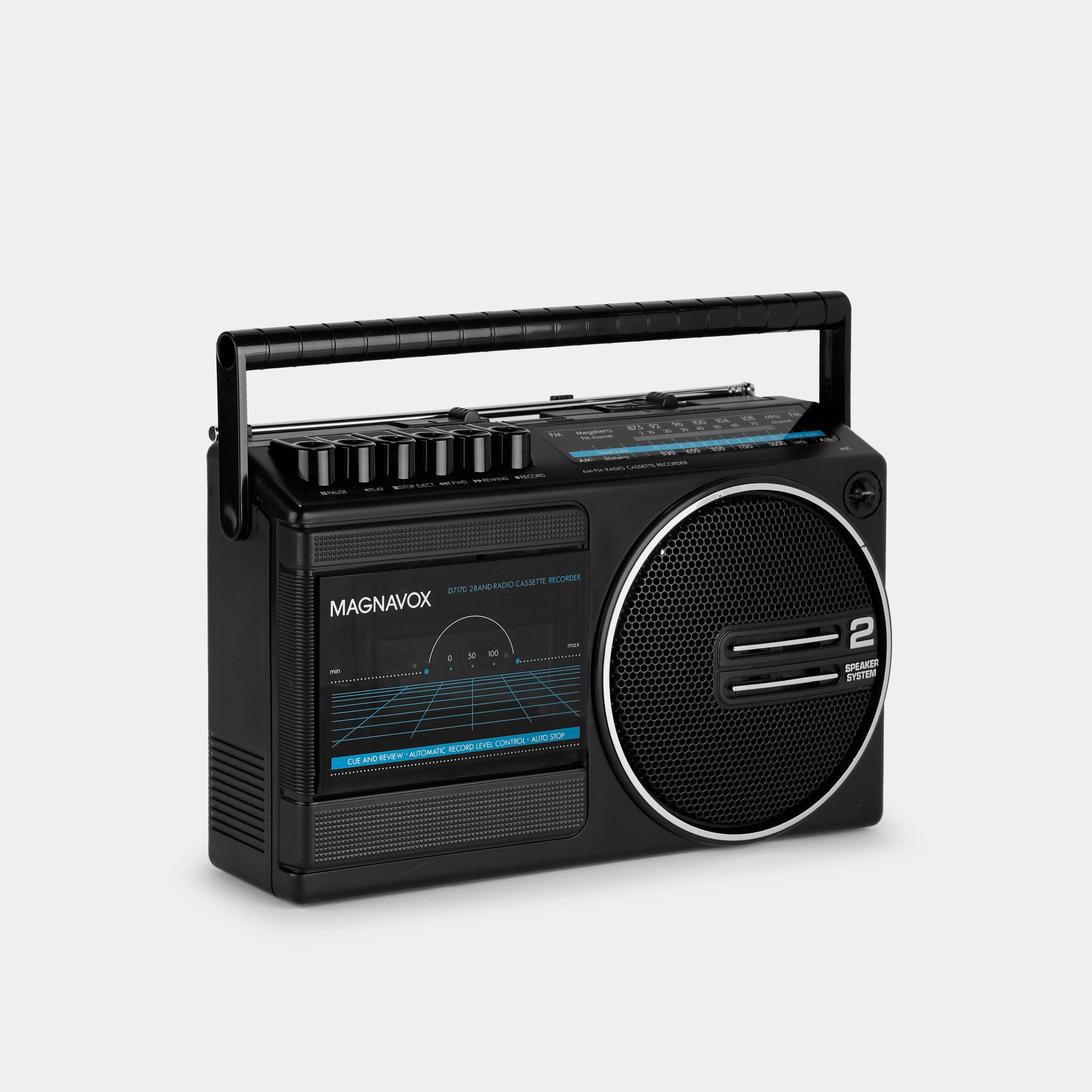 Magnavox D7170 AM/FM Boombox Cassette Recorder and Player