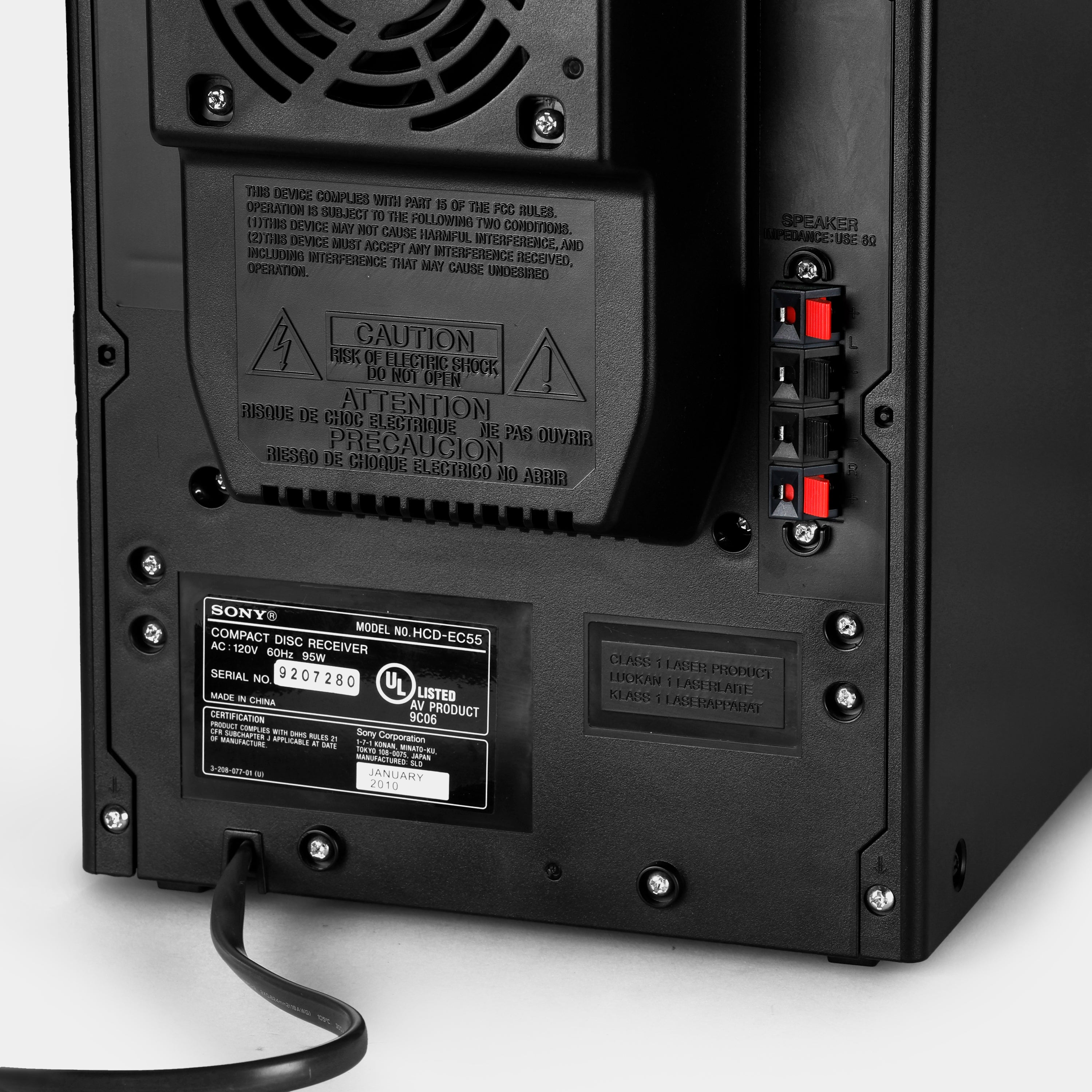 Sony MHC-EC55 CD Player and Speaker System