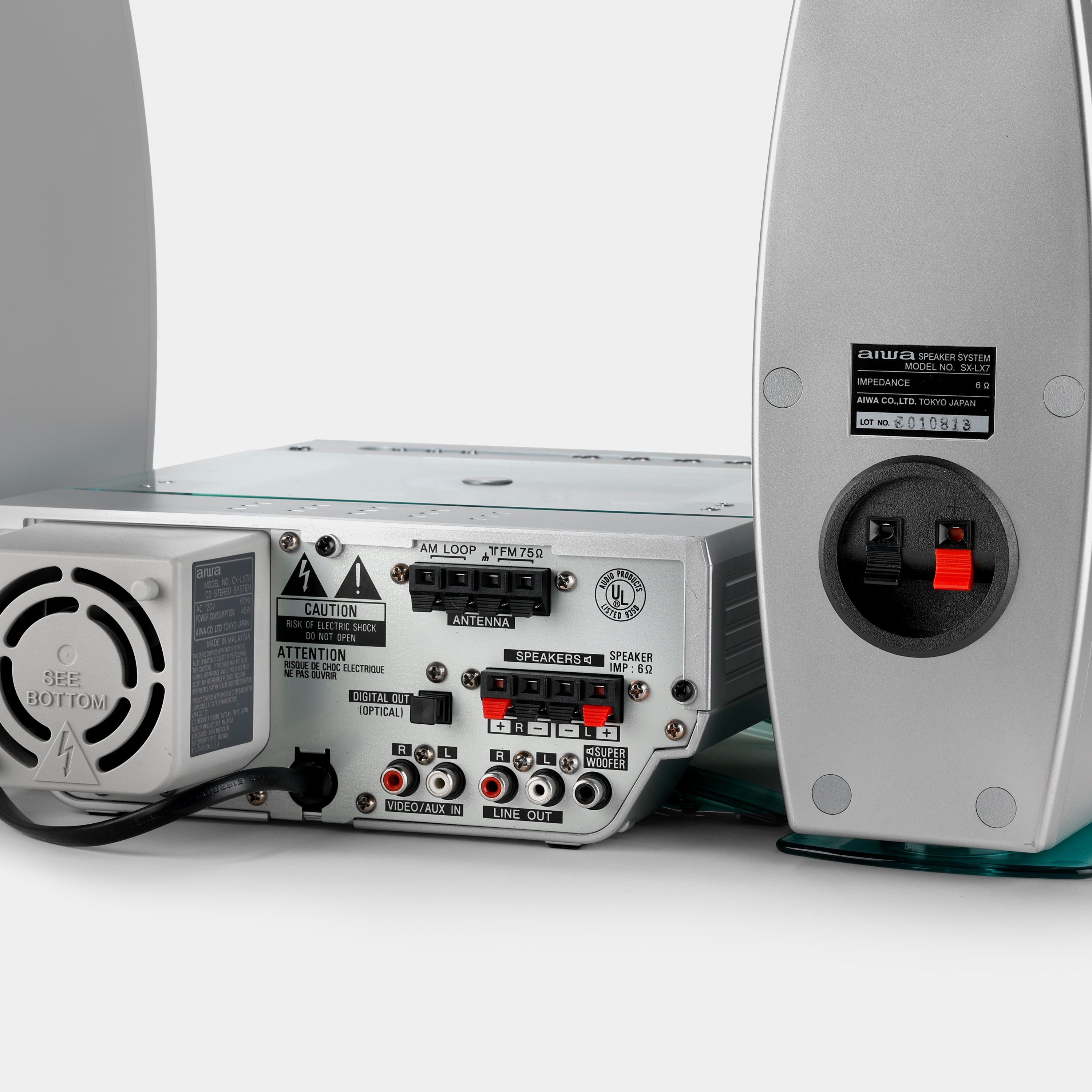 Aiwa CX-LX7U XR-X7 Stereo Audio CD Player System