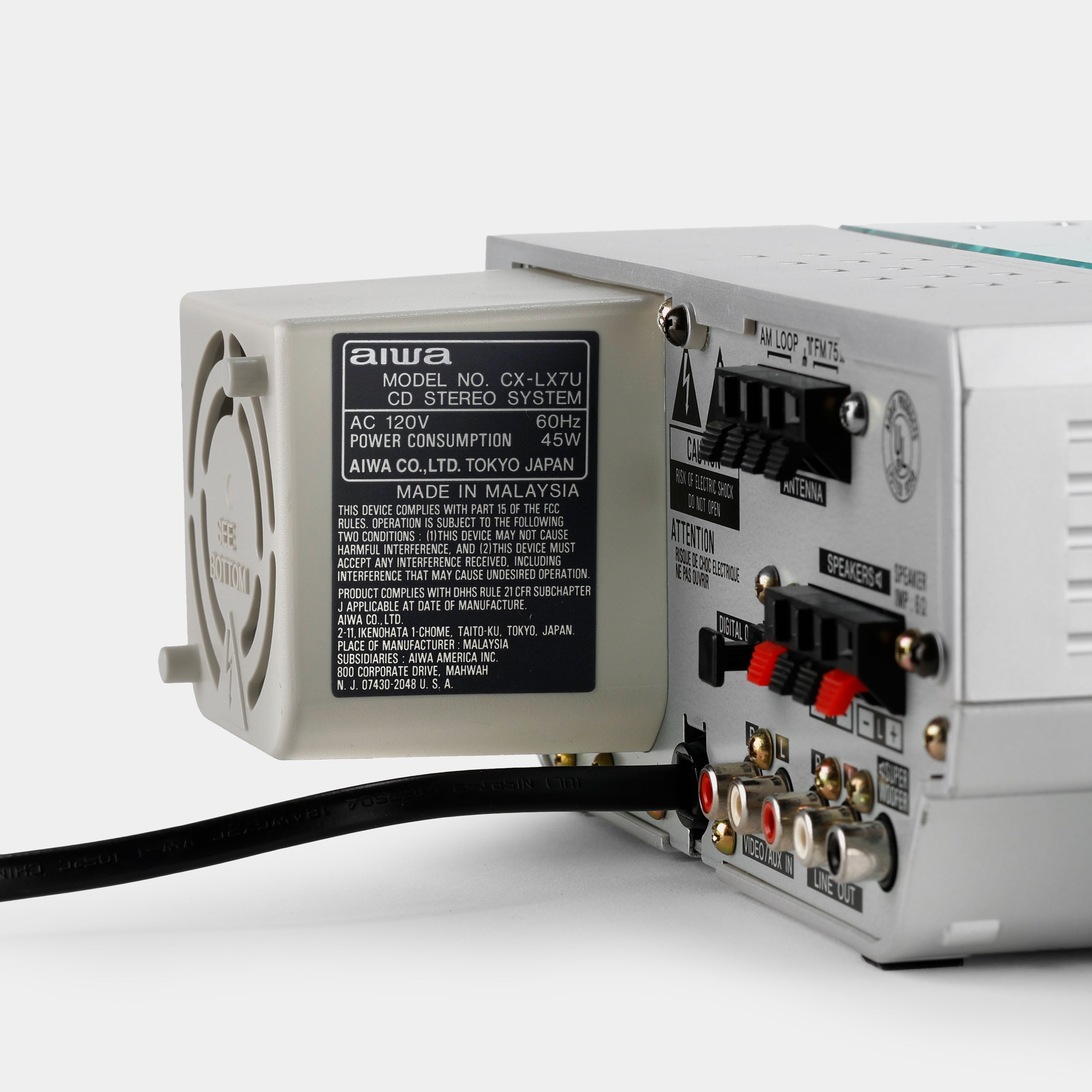 Aiwa CX-LX7U XR-X7 Stereo Audio CD Player System