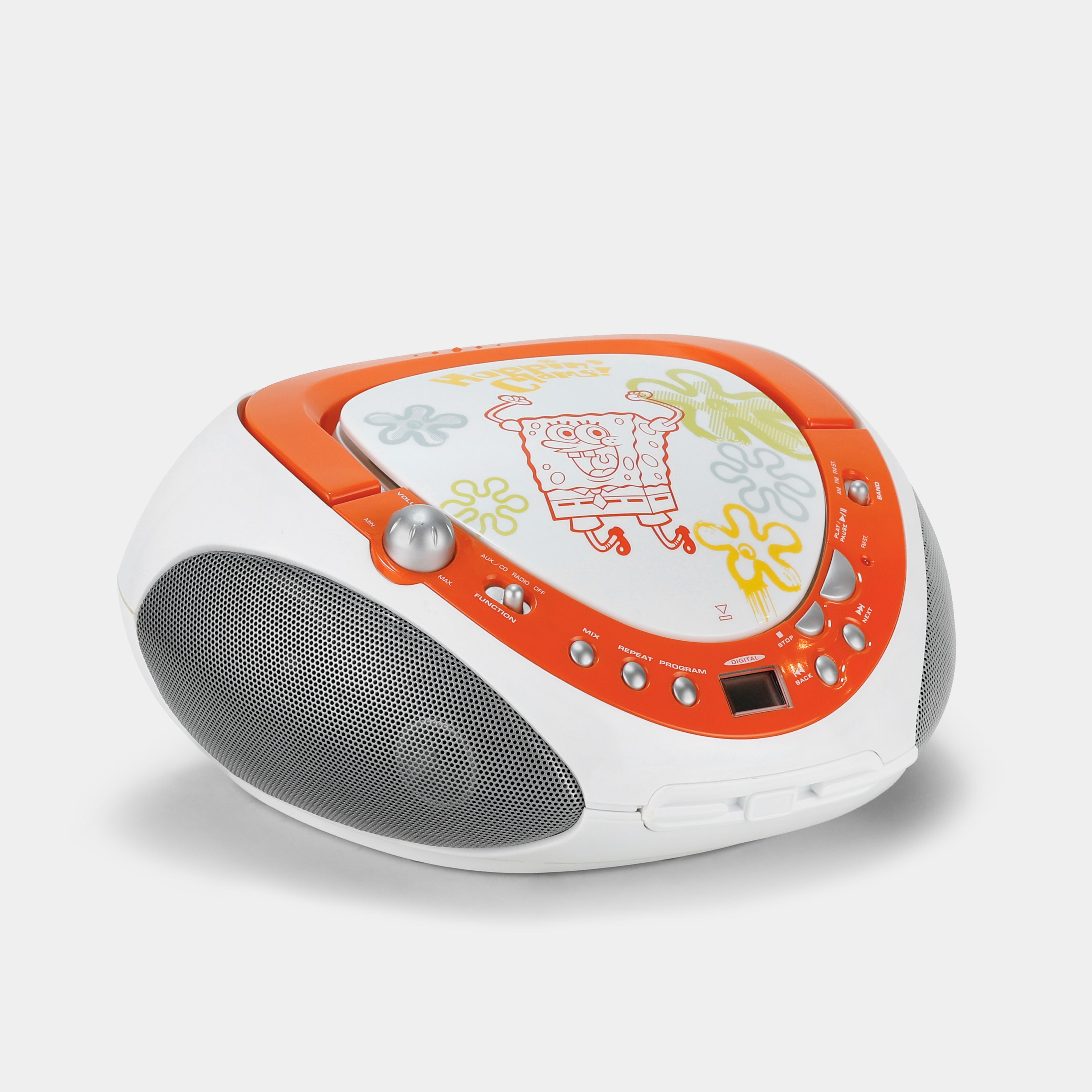 Spongebob "Hoppin' Clams" CD Player and AM/FM Radio (B-Grade)