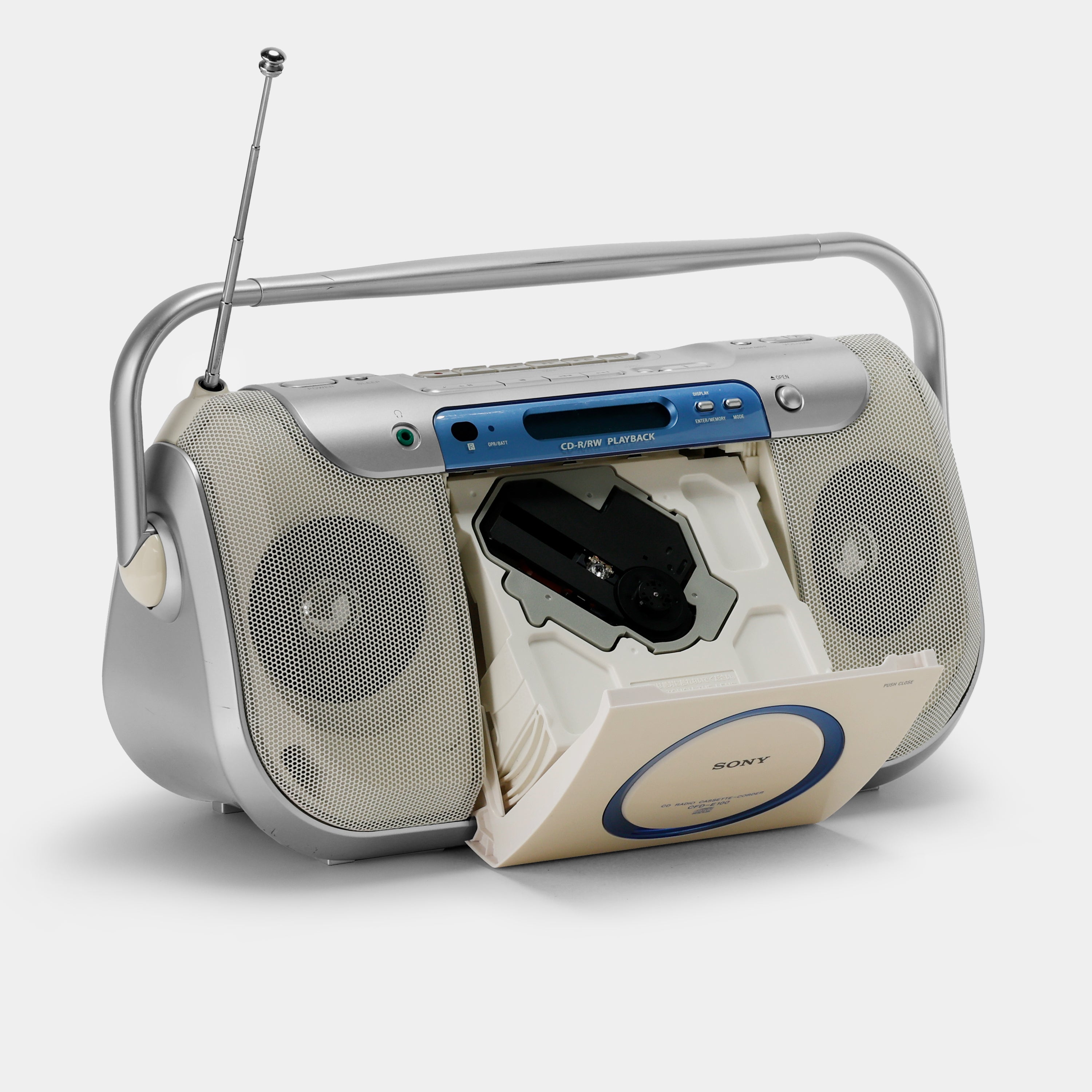 Sony CFD-E100 AM/FM Boombox CD/Cassette-Corder and Player