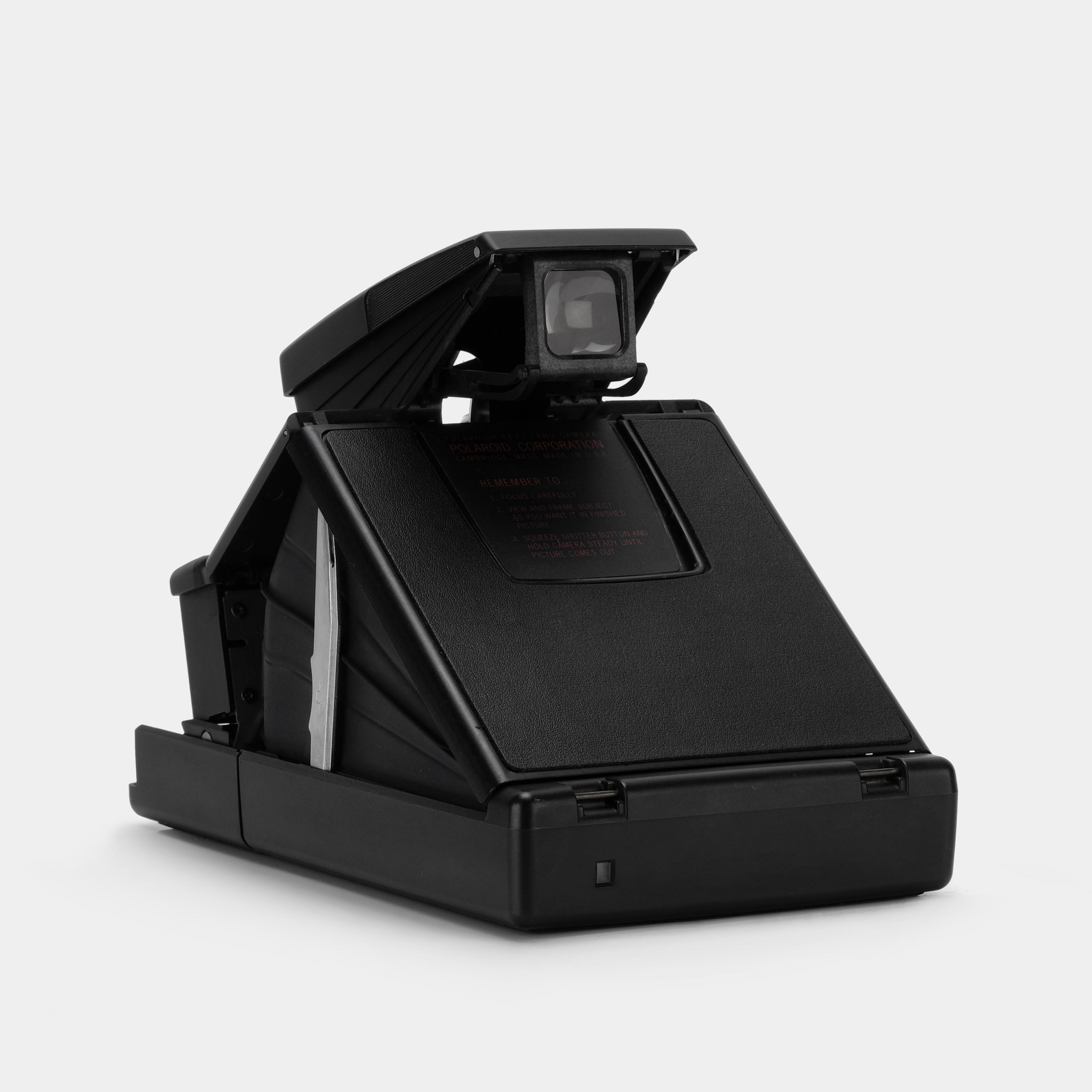 Polaroid SX-70 Alpha SE Black Folding Instant Film Camera