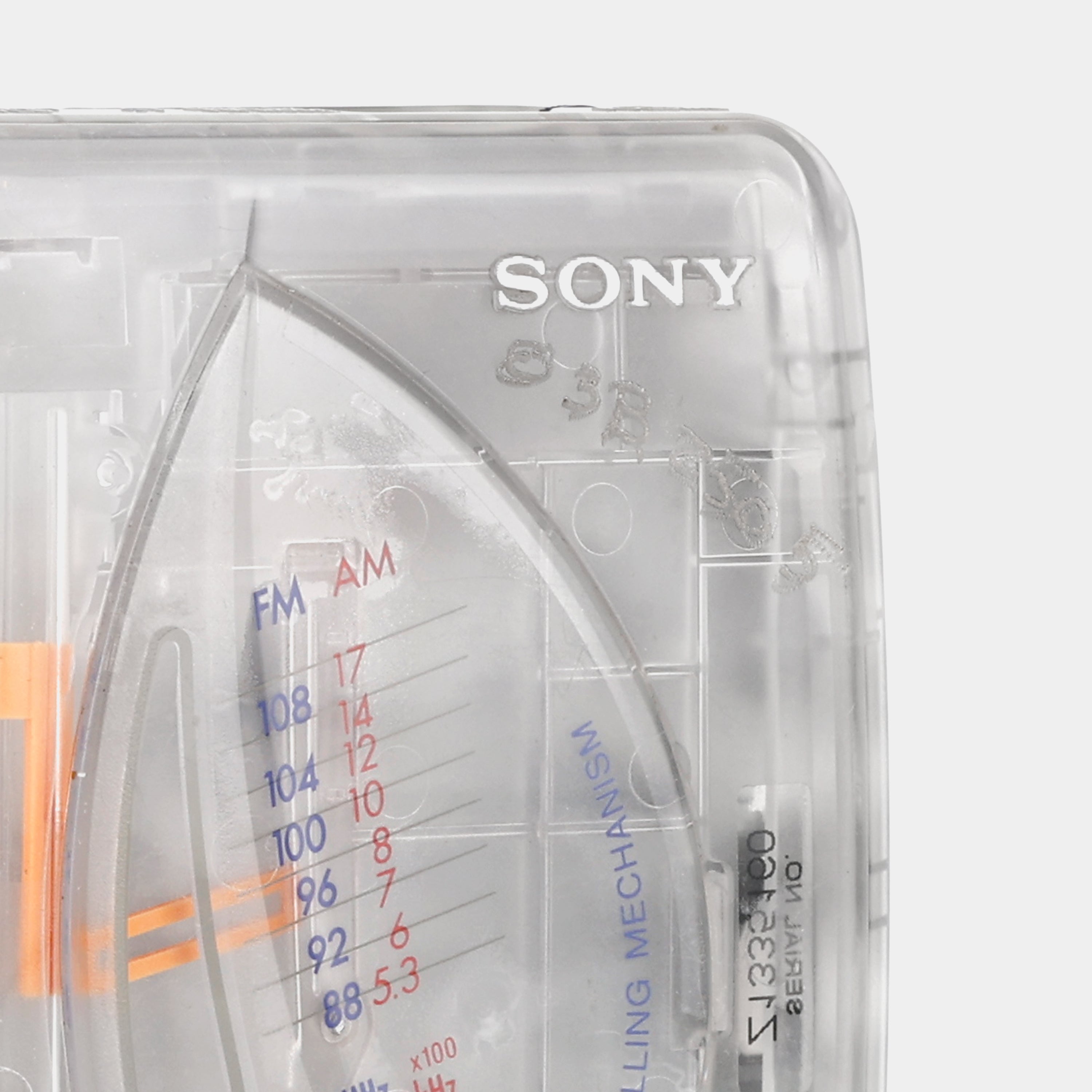 Sony WM-FX193FP Clear AM/FM Portable Cassette Player