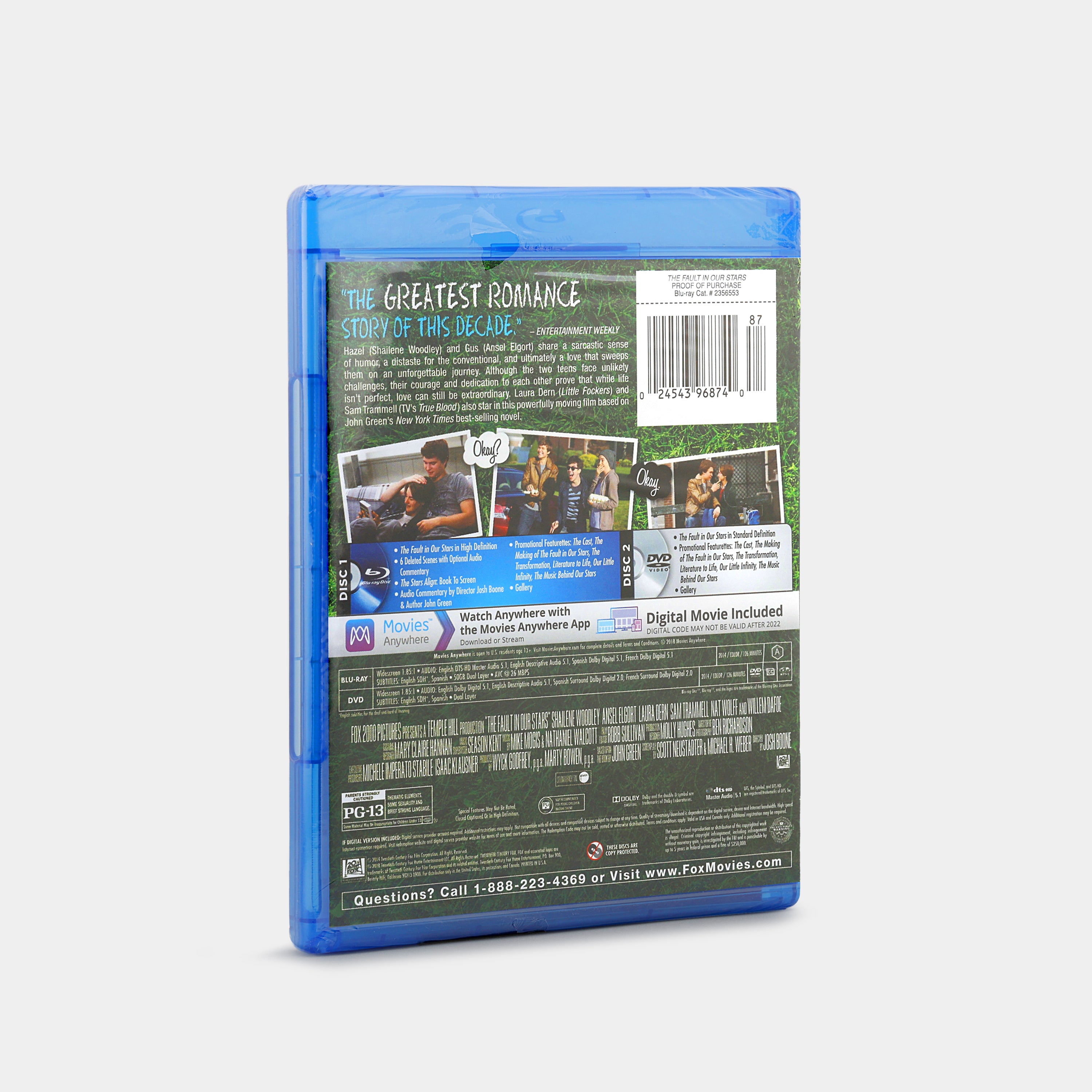 The Fault in Our Stars Blu-Ray + DVD + Digital