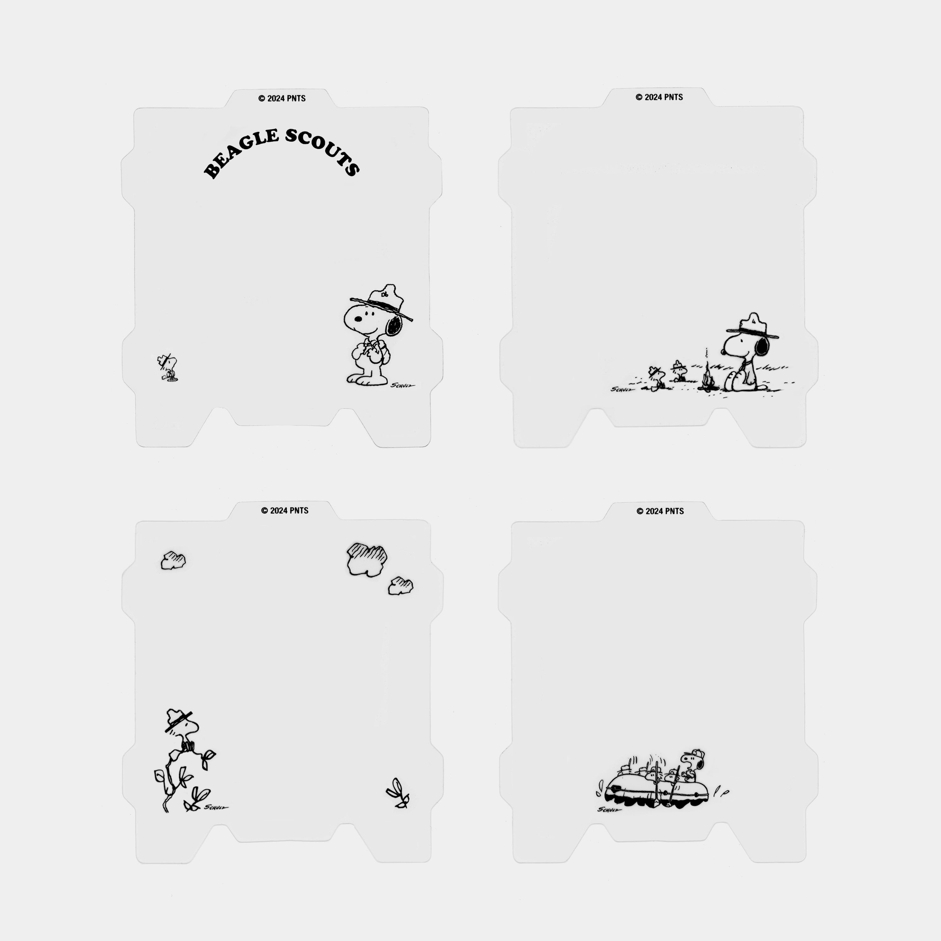 Peanuts Beagle Scouts Photo Filters for Instant Film Cameras (4-Pack)