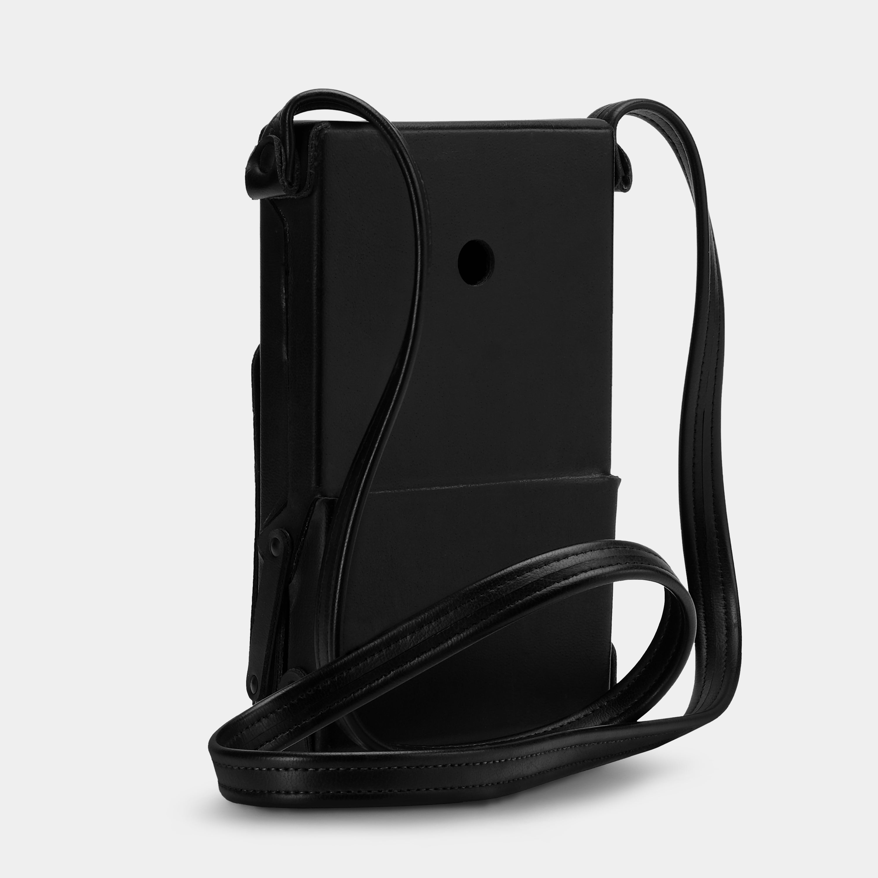 Polaroid SX-70 "Ever-Ready" Style Black Leather Folding Camera Case