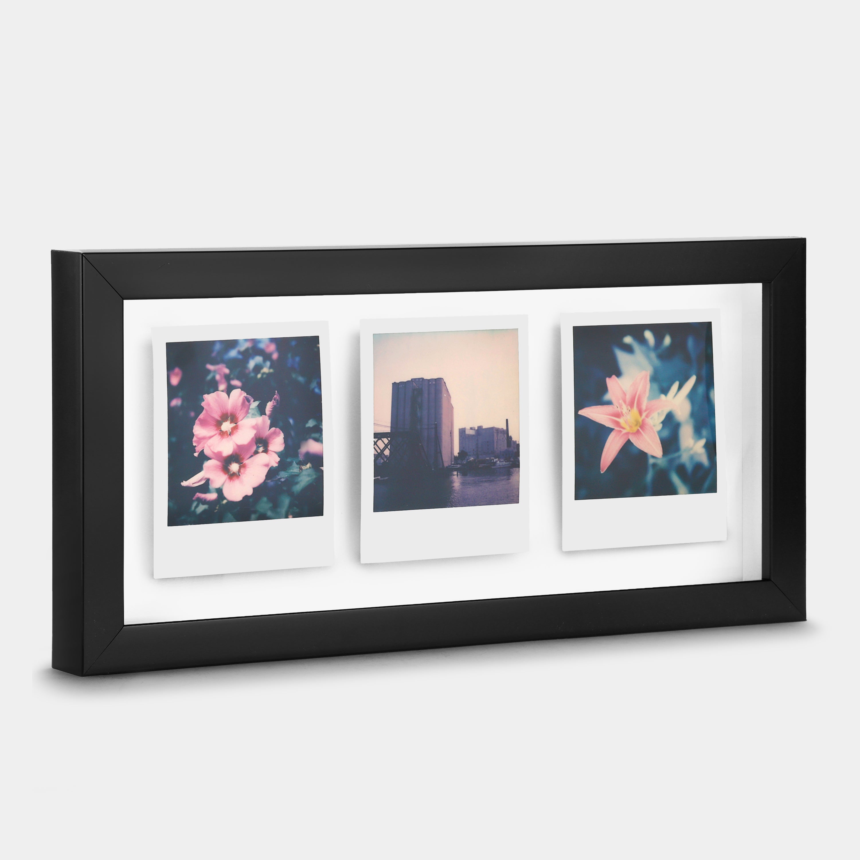 Polaroid UV Protective Black Triple Photo Frame