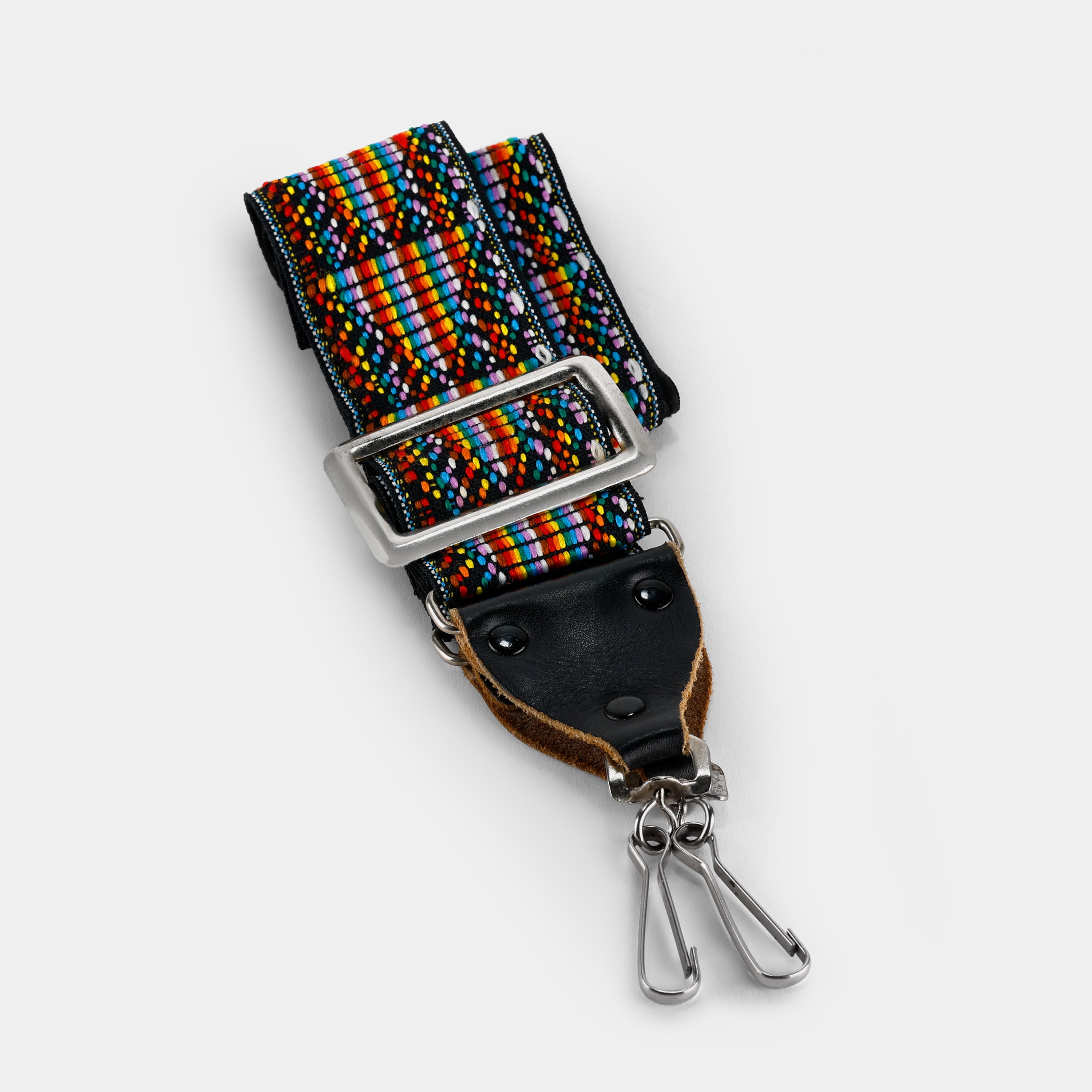 Vintage Rainbow Patterned Hippie Camera Strap