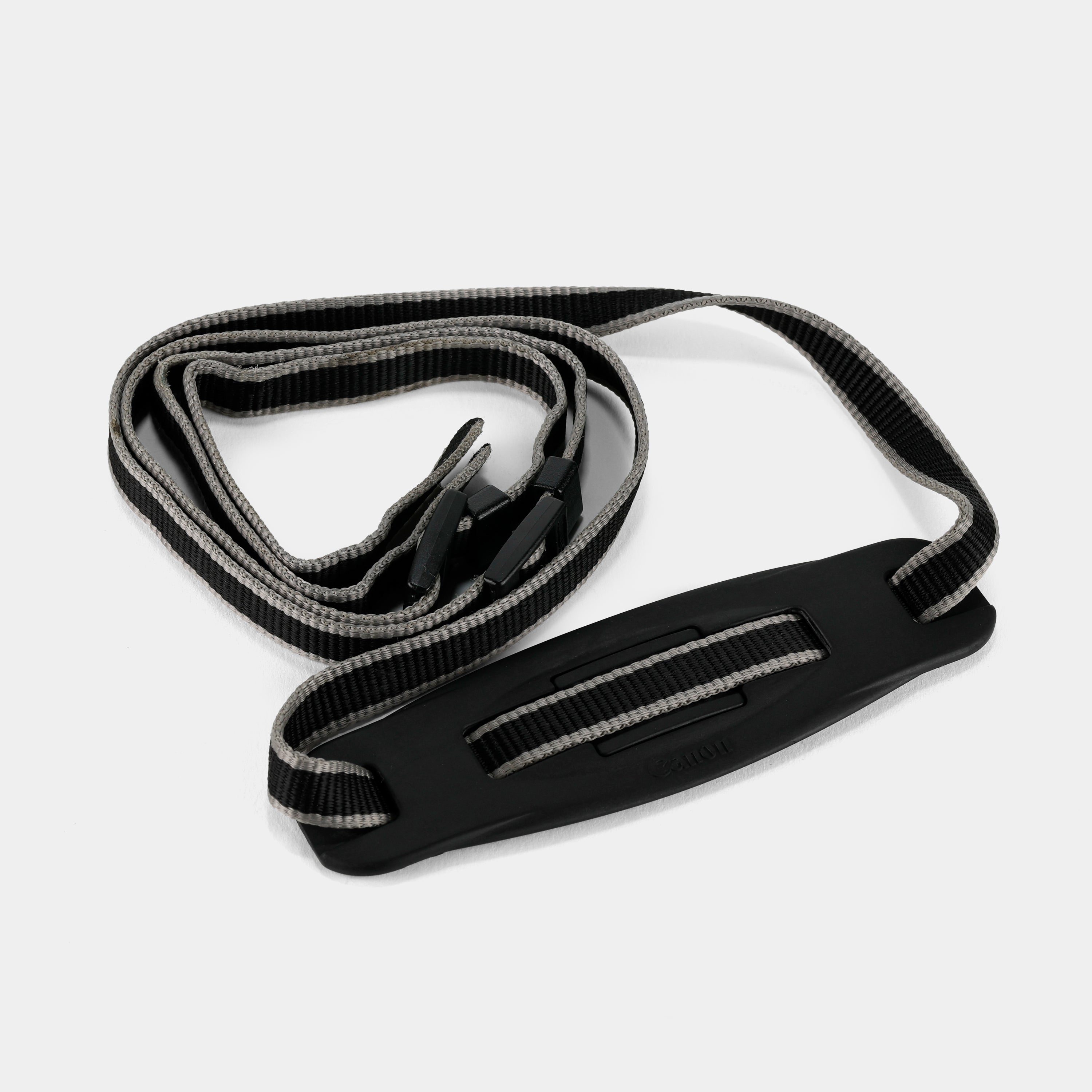Vintage Black and Grey Canon Camera Strap