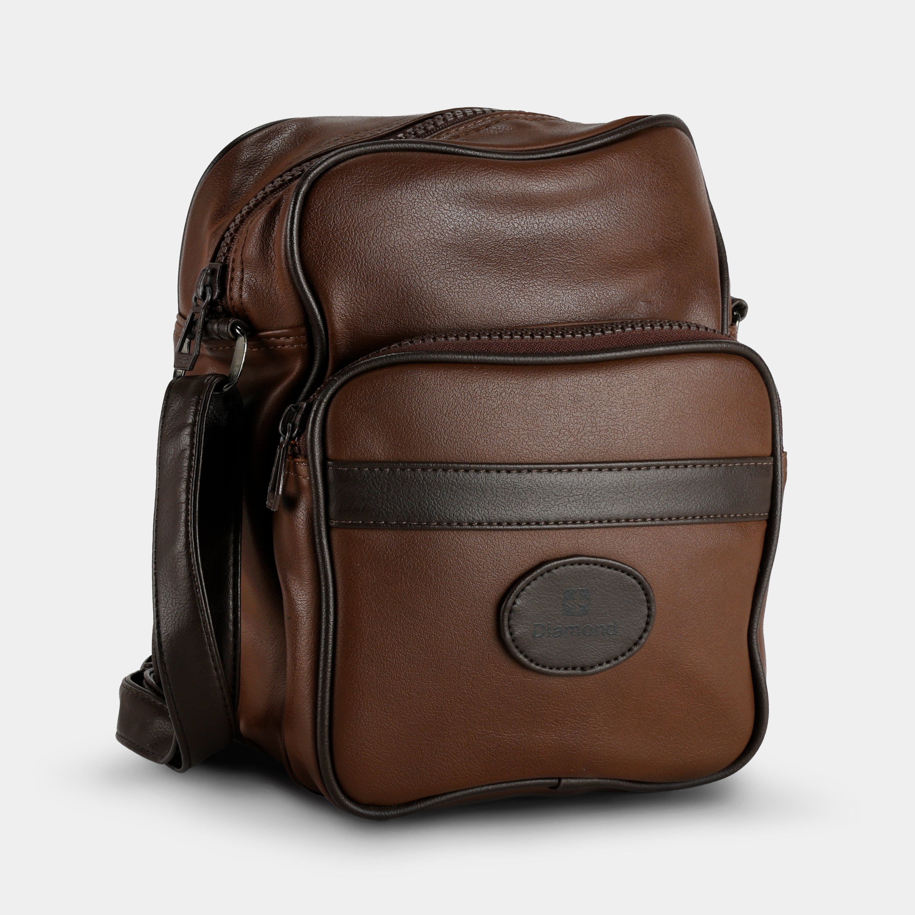 Diamond Faux Leather Instant Camera Bag