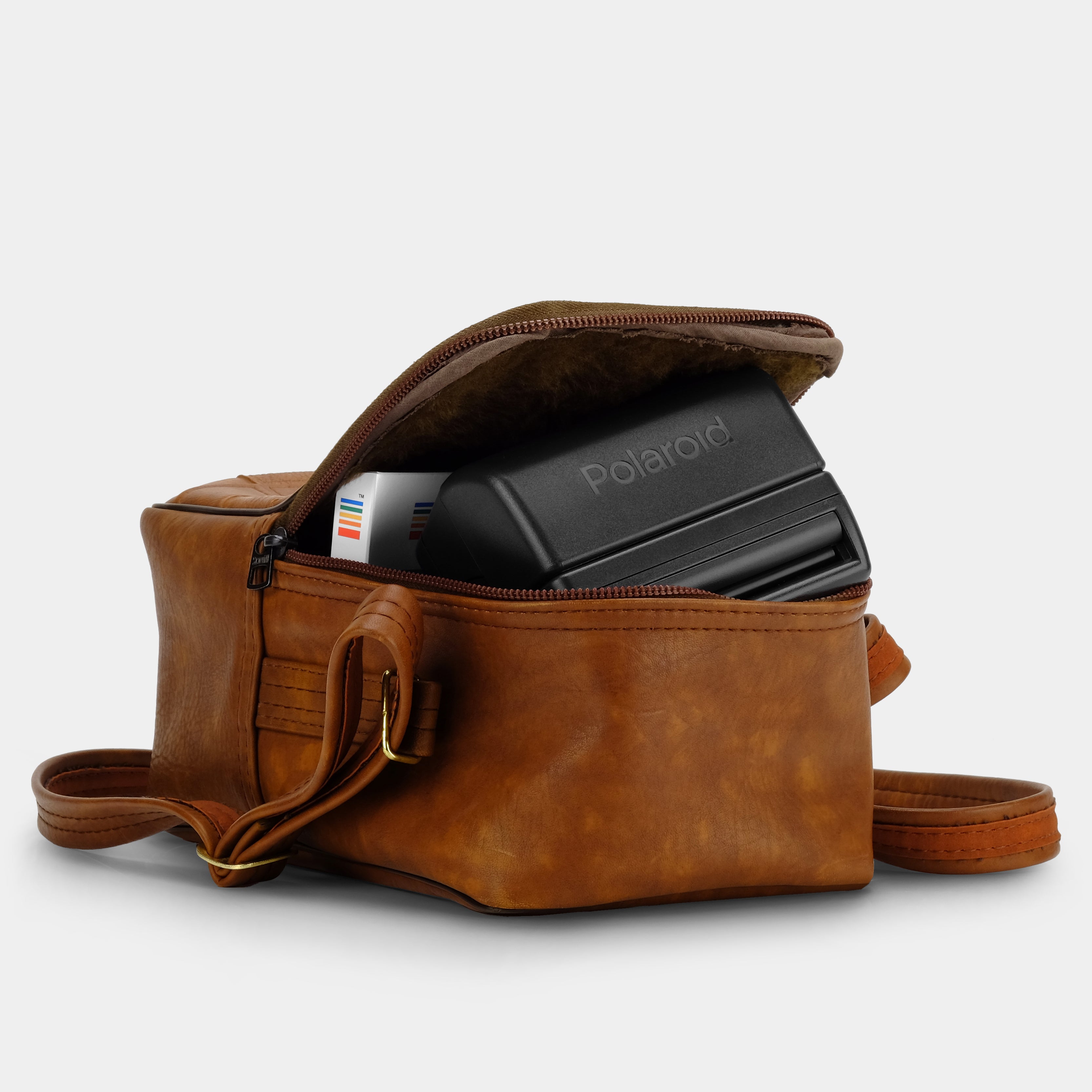 Kodak Brown Leather Camera Bag