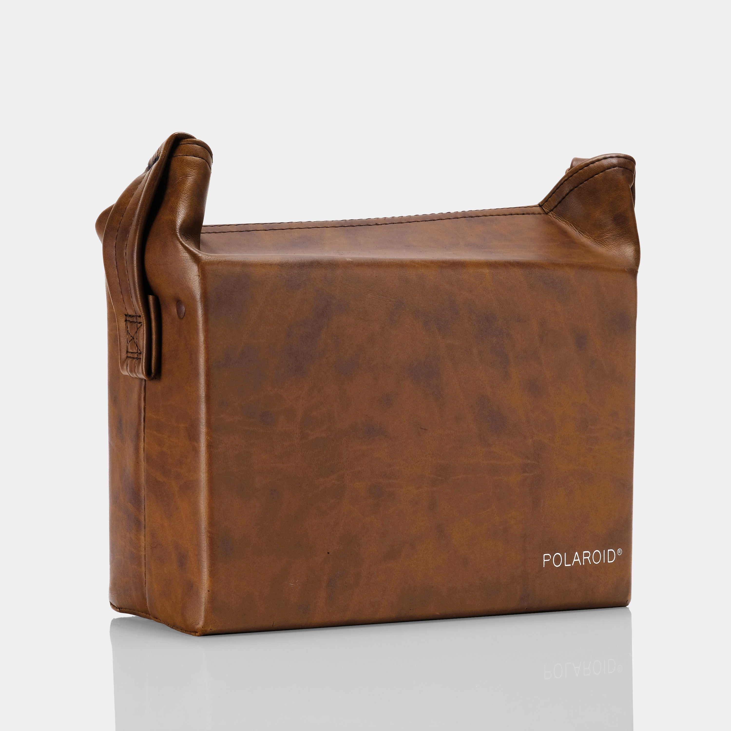 Brown Vinyl Polaroid Instant Camera Case