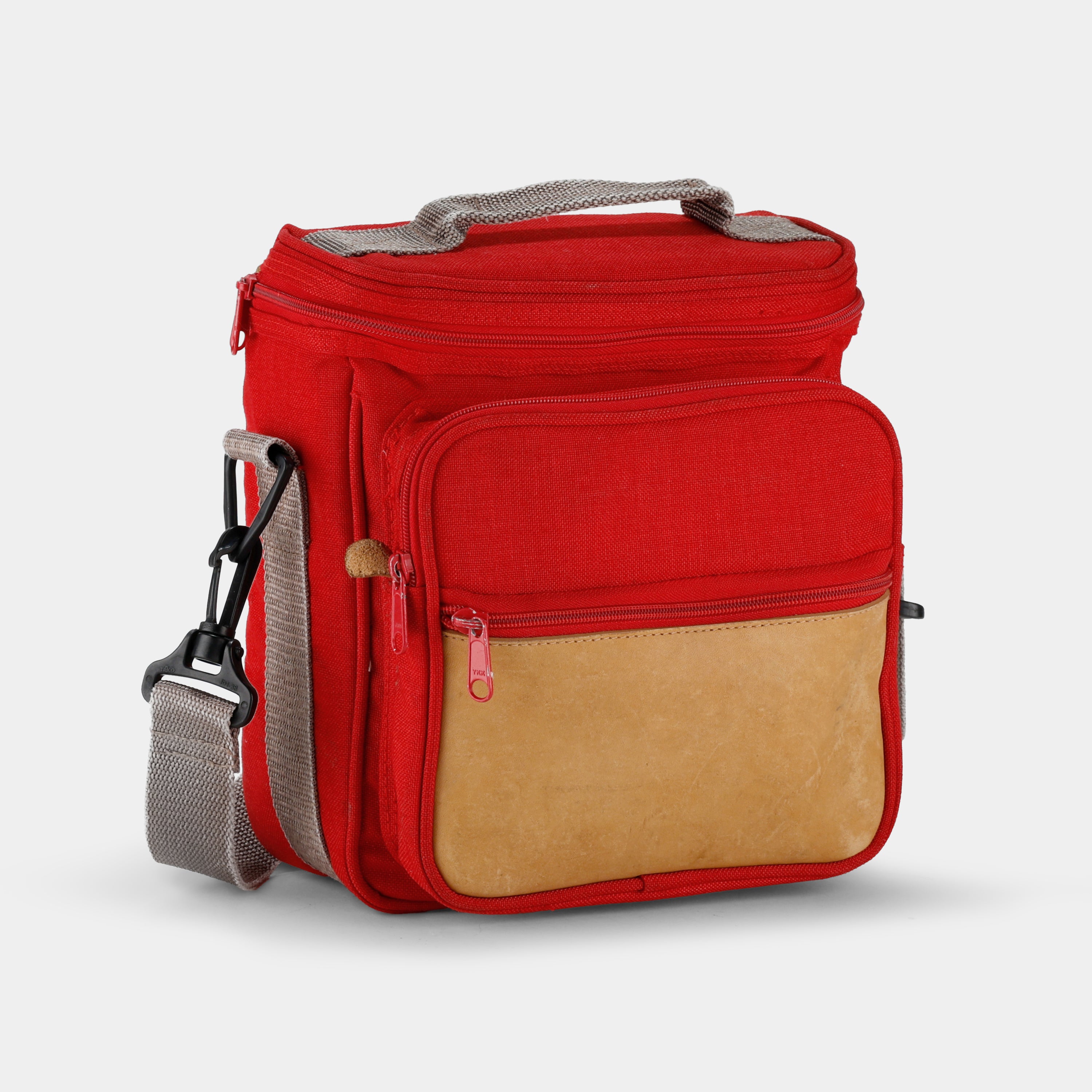 Vintage Red Camera Bag