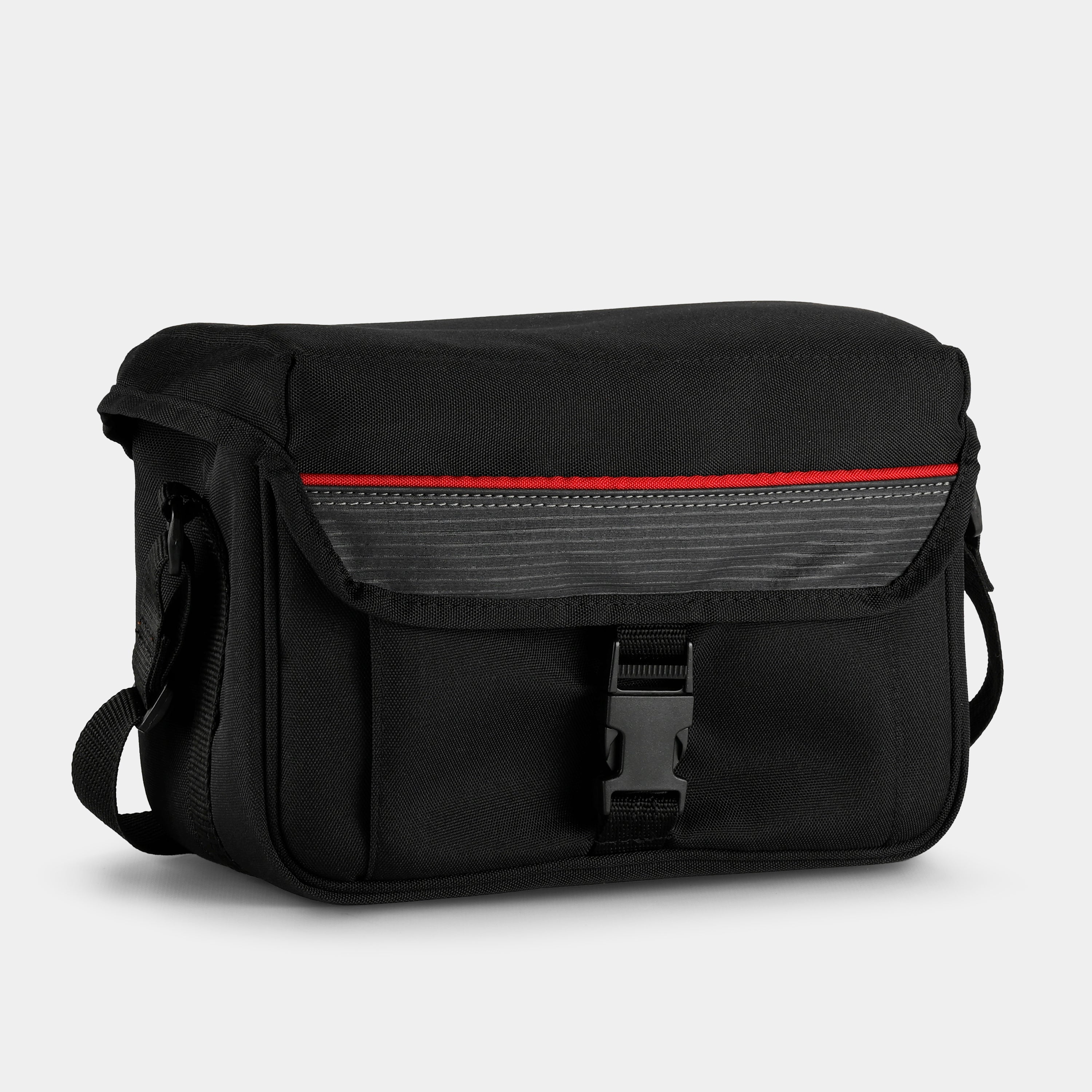 Black With Red Stripe Camera Bag