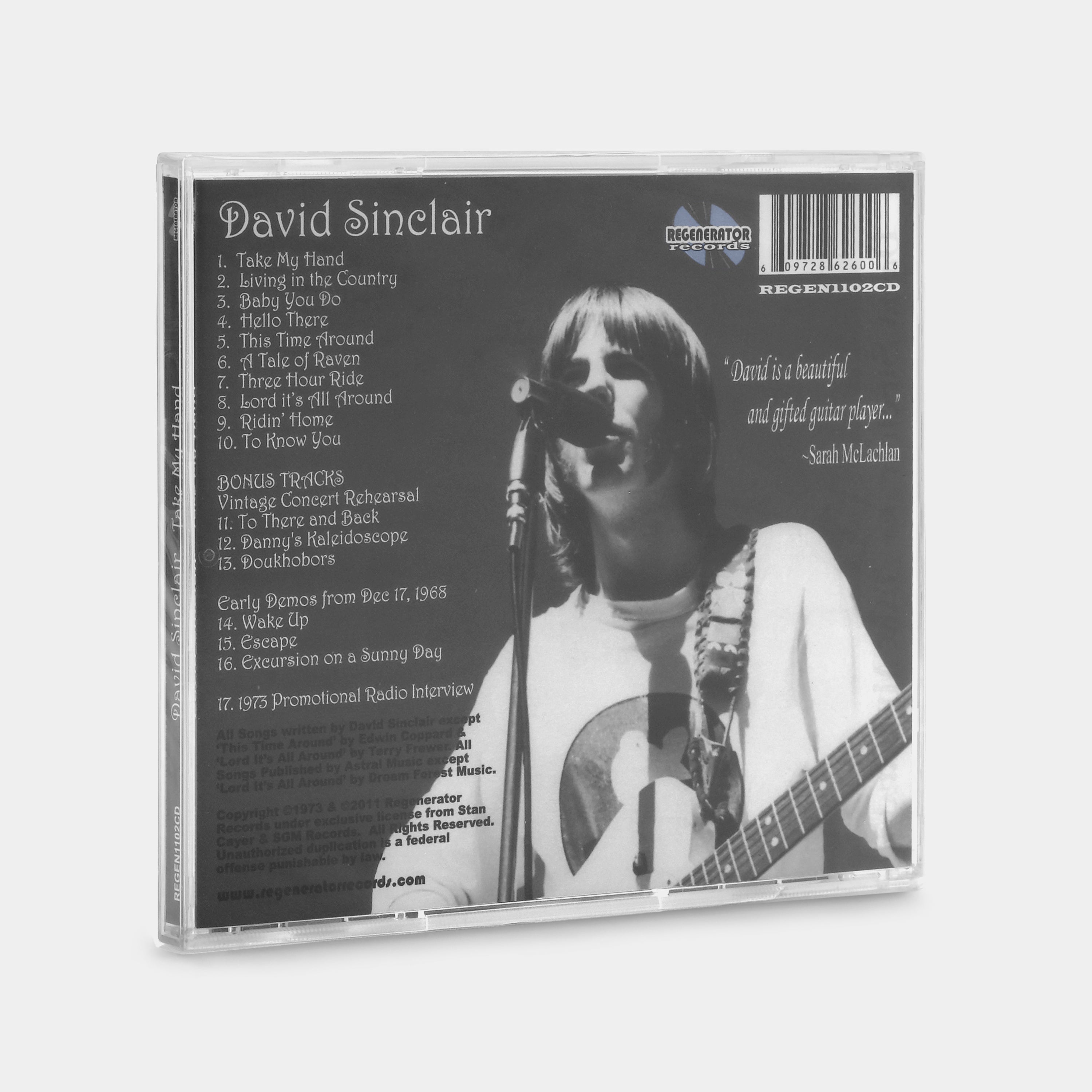 David Sinclair - Take My Hand CD