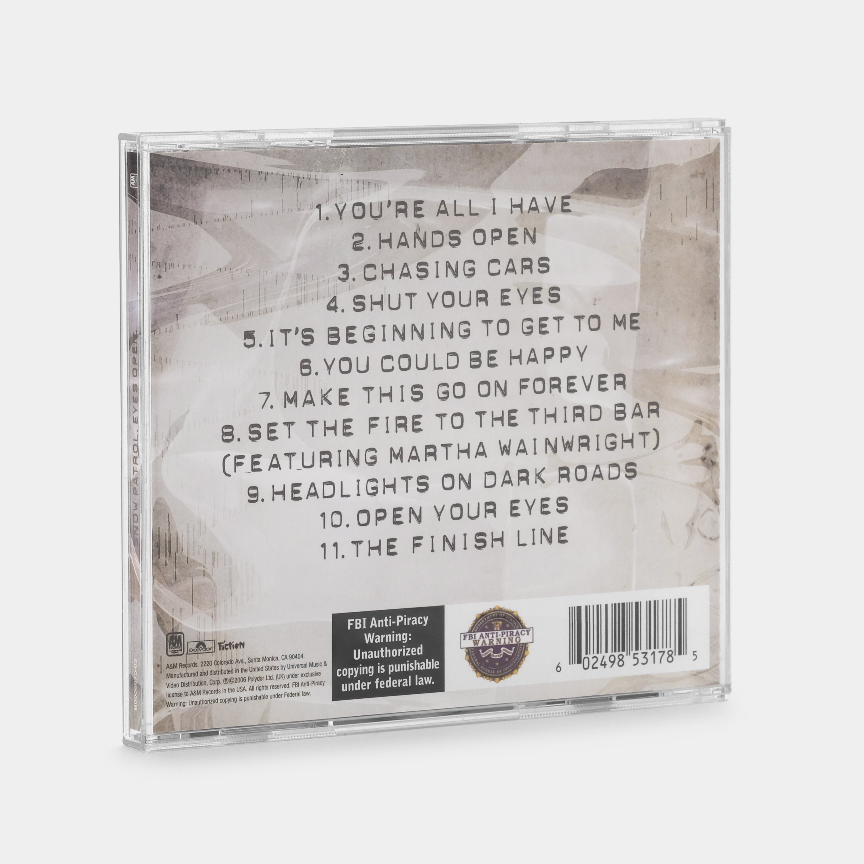 Snow Patrol - Eyes Open CD