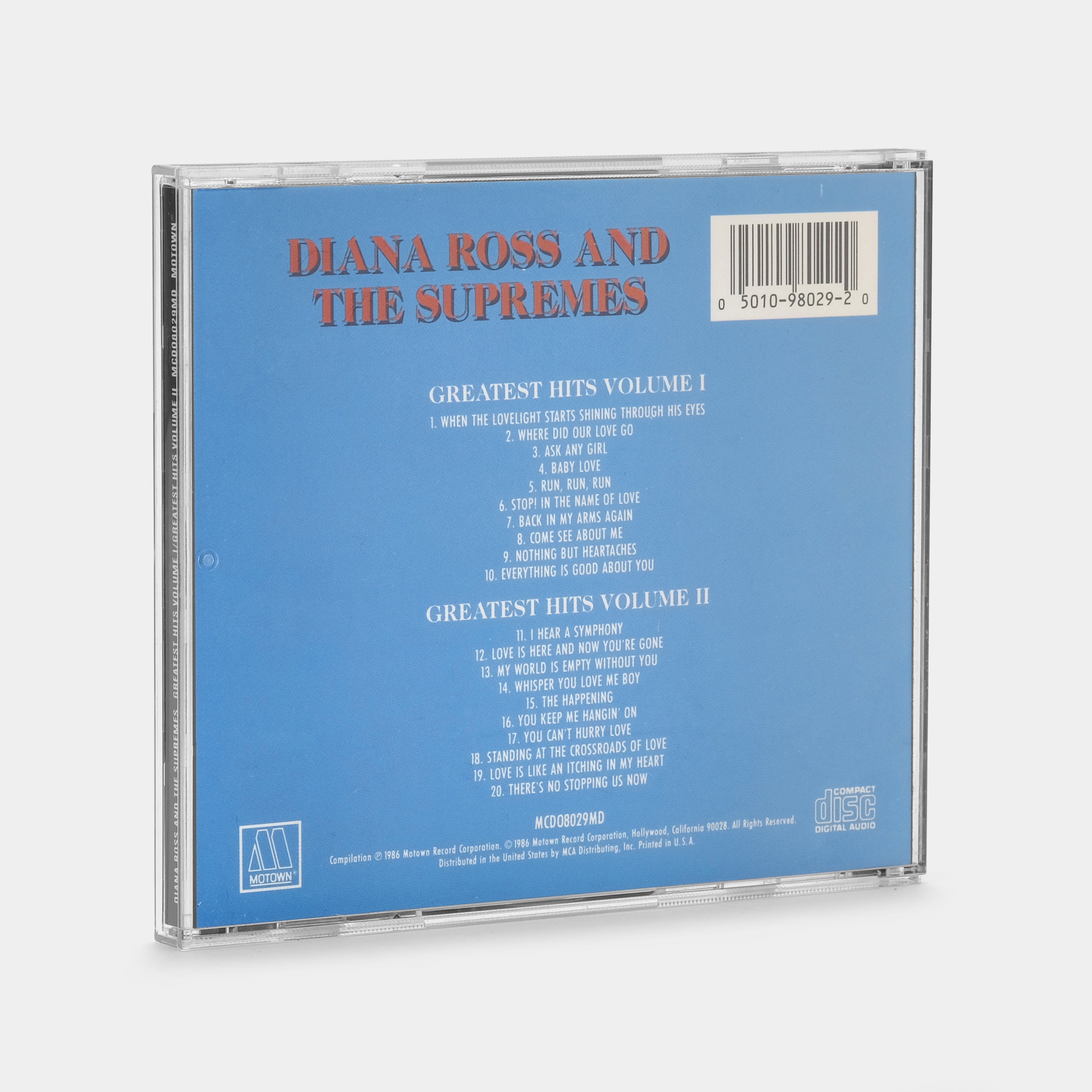 Diana Ross And The Supremes - Greatest Hits Volume I / Greatest Hits Volume II CD