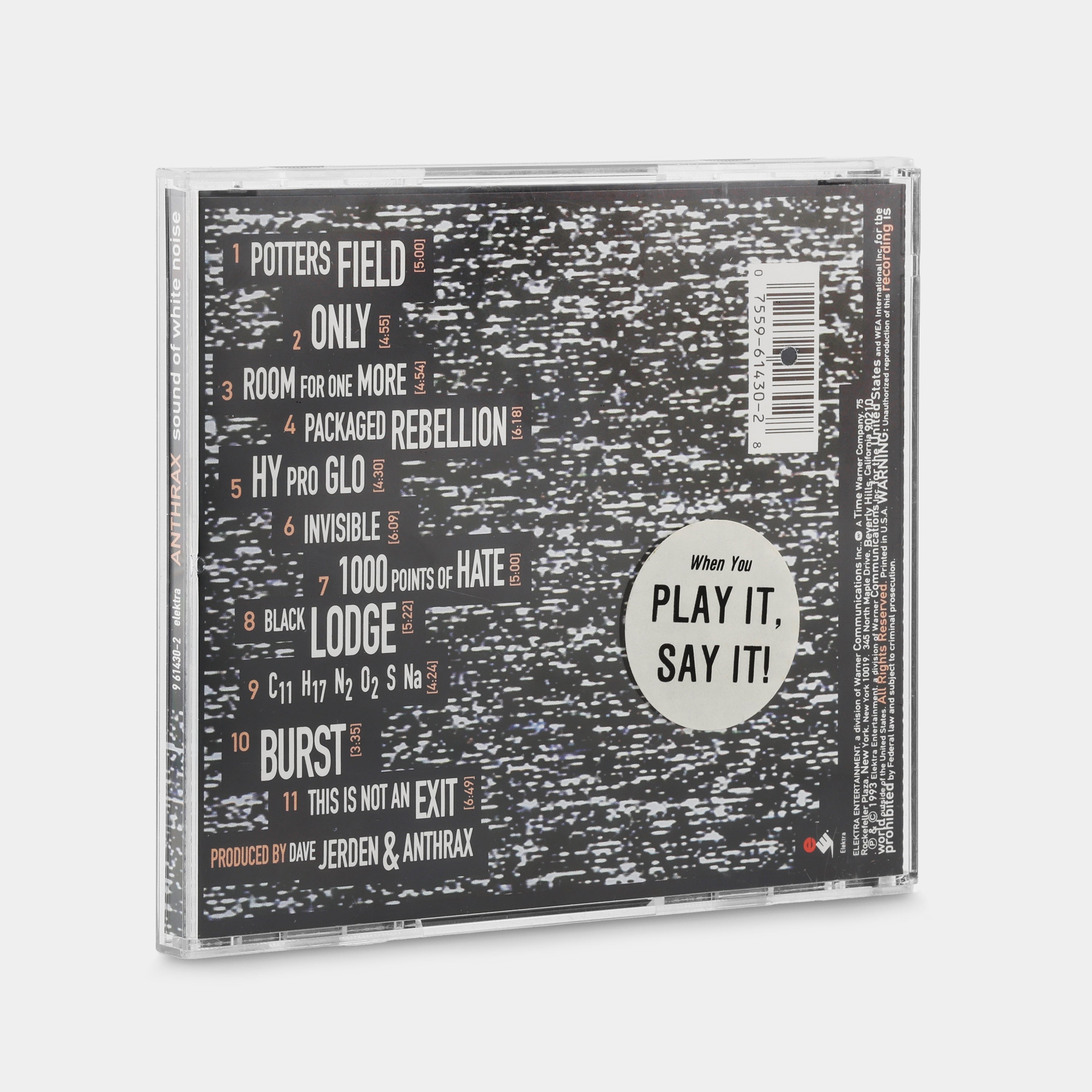 Anthrax - Sound of White Noise CD