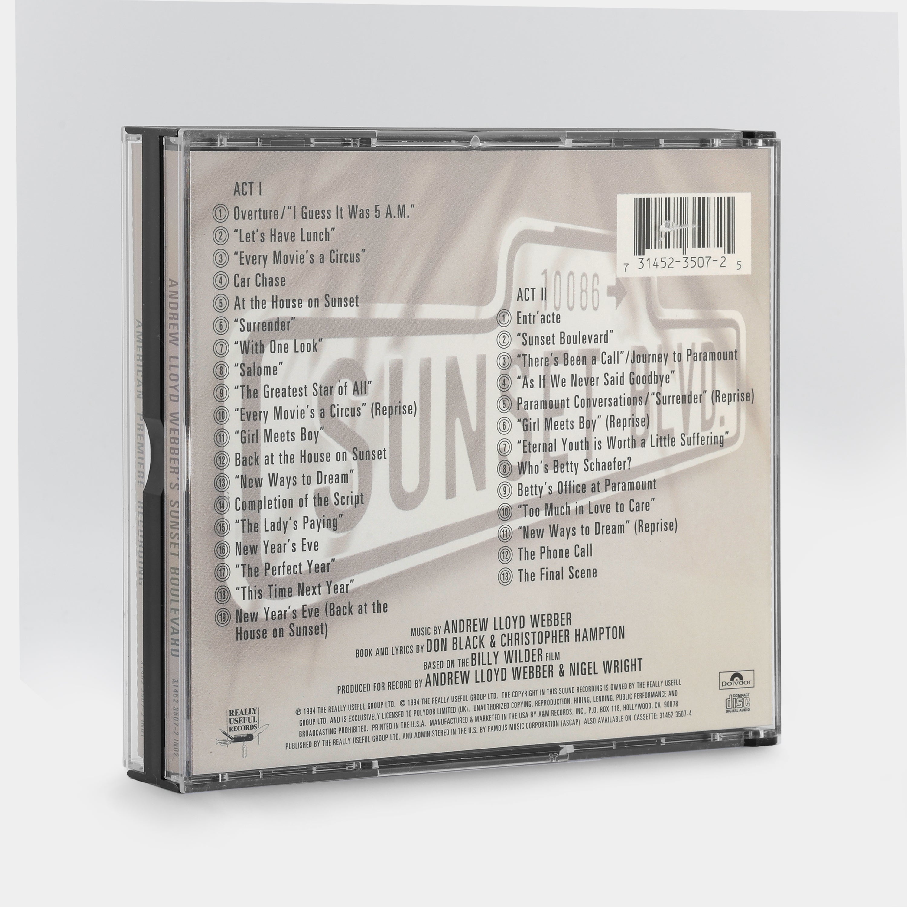 Andrew Lloyd Webber - Sunset Boulevard (American Premiere Recording) 2xCD