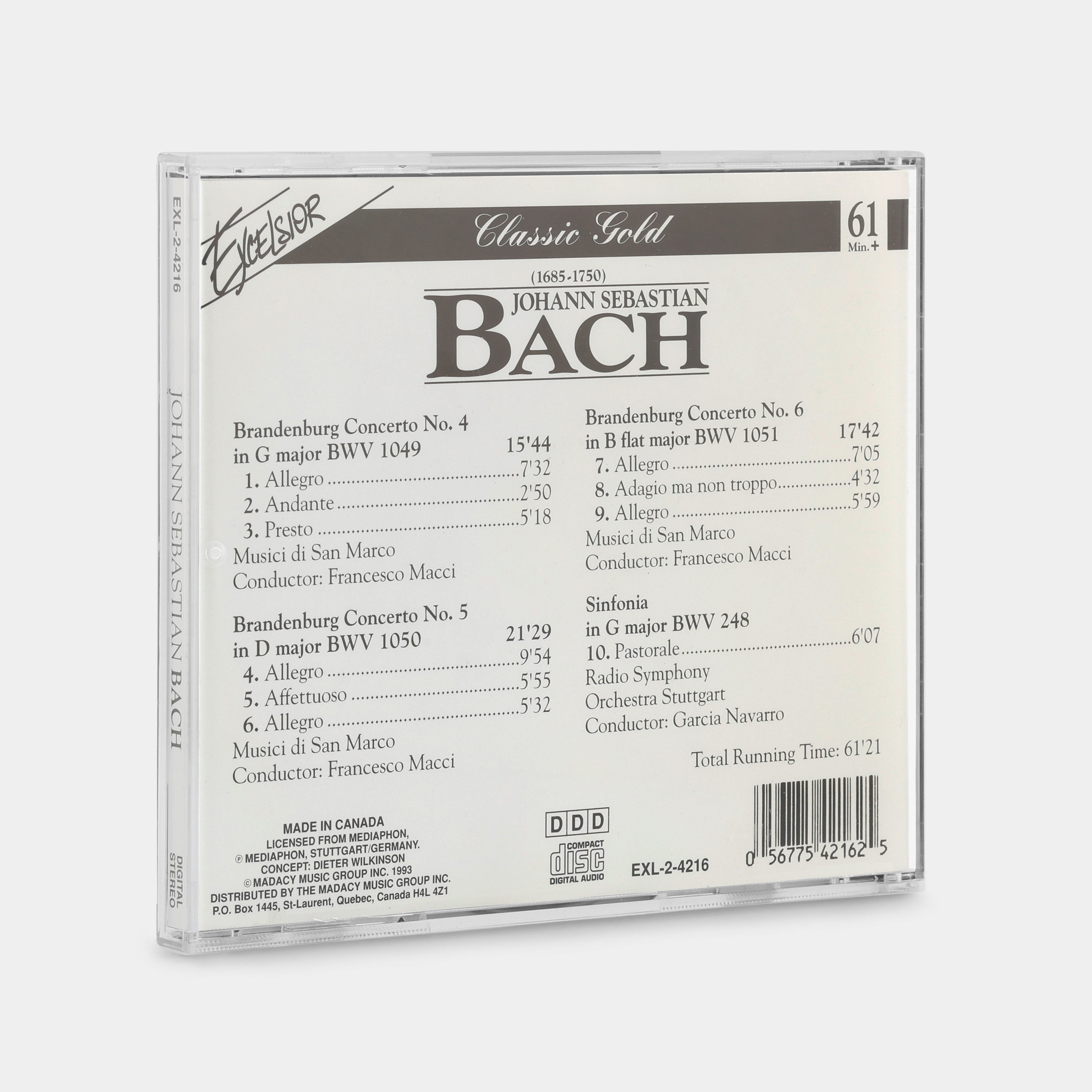 Johann Sebastian Bach - Brandenburg Concertos CD